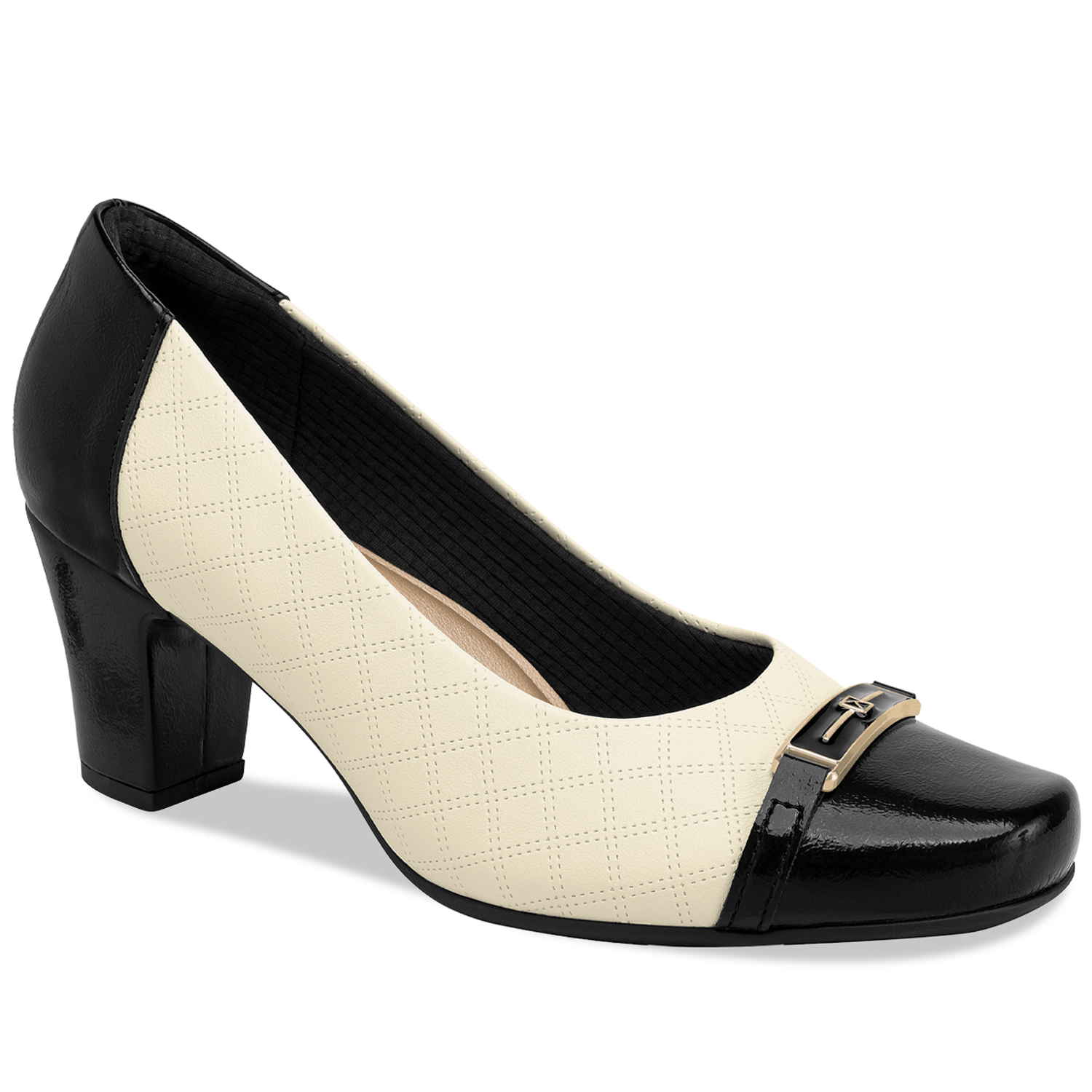 ZAPATO MAXI MUJER PICCADILLY PRETO/OFF WHITE 34400200000001 - 1