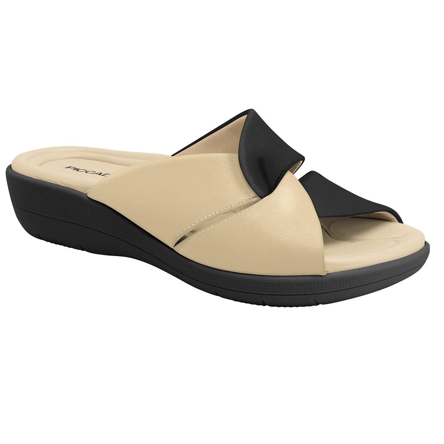 SANDALIA FASCITE MUJER PICCADILLY CASUAL BRULE/PRETO 23902300000012 - 1