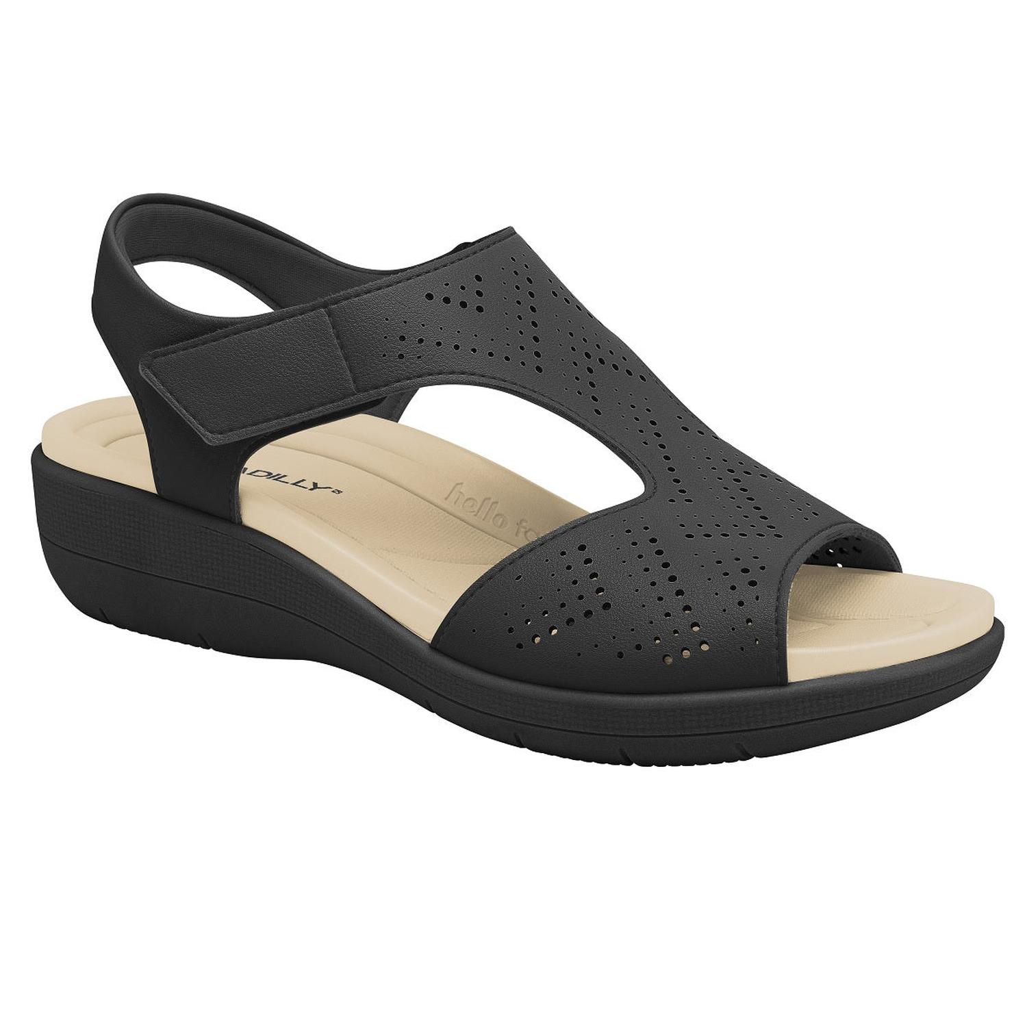 SANDALIA FASCITE MUJER PICCADILLY CASUAL PRETO 23903000000008 - 1