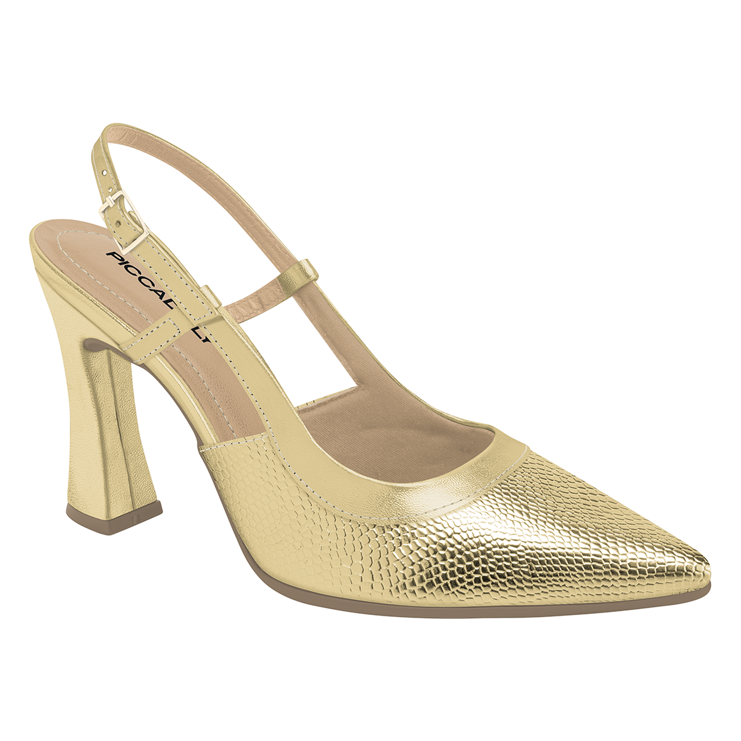 ZAPATO MUJER PICCADILLY VESTIR OURO 74924900000007 DORADO 1145721 - 1