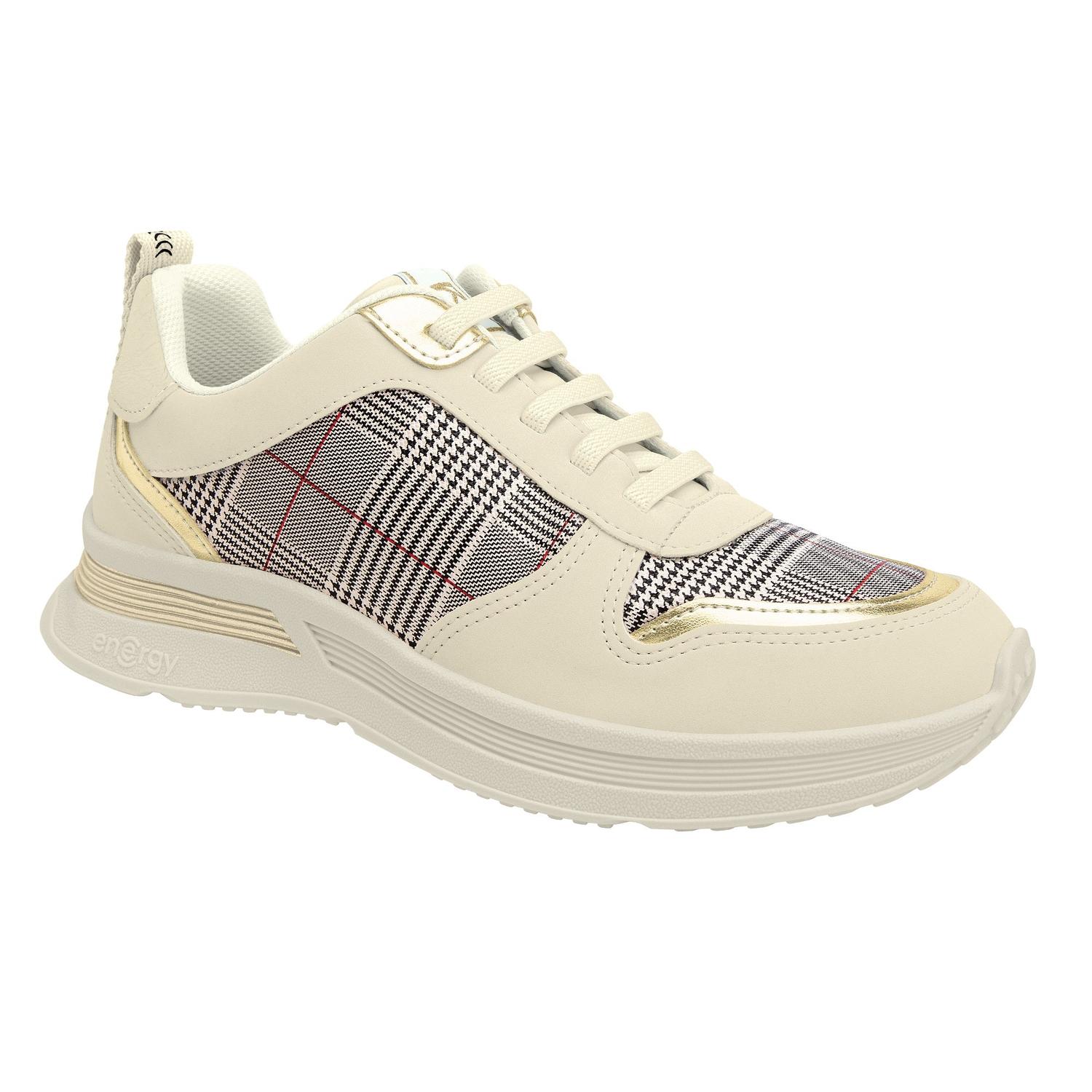 ZAPATILLA ENERGY MUJER PICCADILLY OFF WHITE/OURO 93500400000001 - 1
