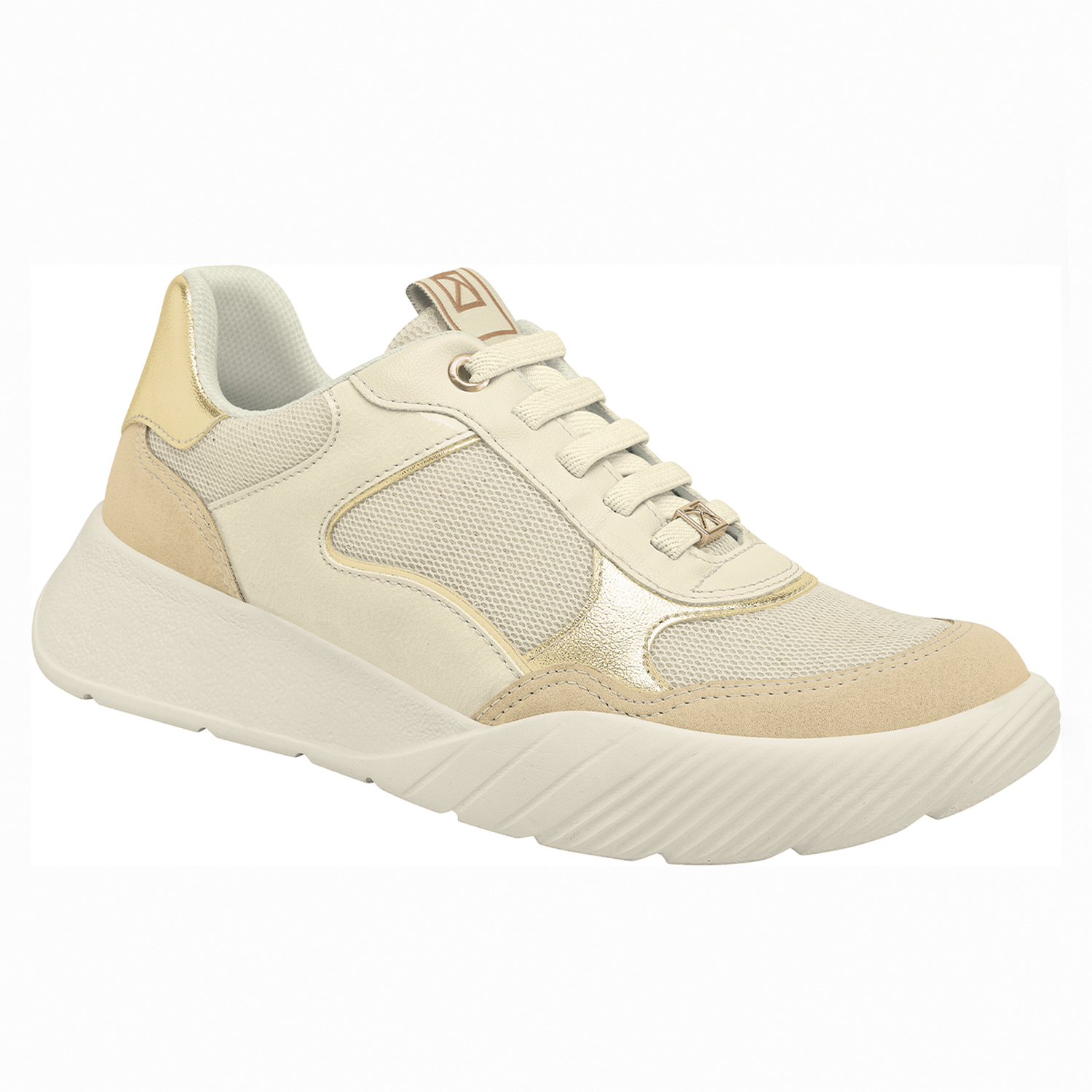 ZAPATILA FASCITE MUJER PICCADILLY BRULE/OFF WHITE/OURO 94903300000001 NARANJA 1150275 - 1