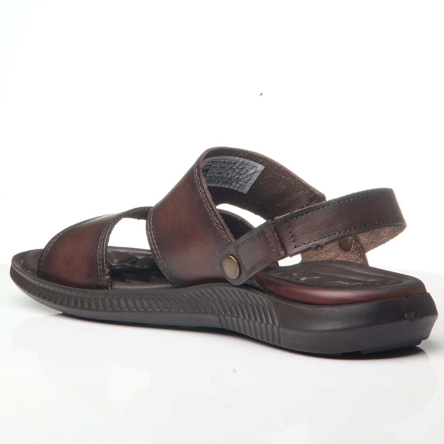 SANDALIA HOMBRE PEGADA CASUAL CRAVO 133156-02 MARRÓN 1122301 - 3