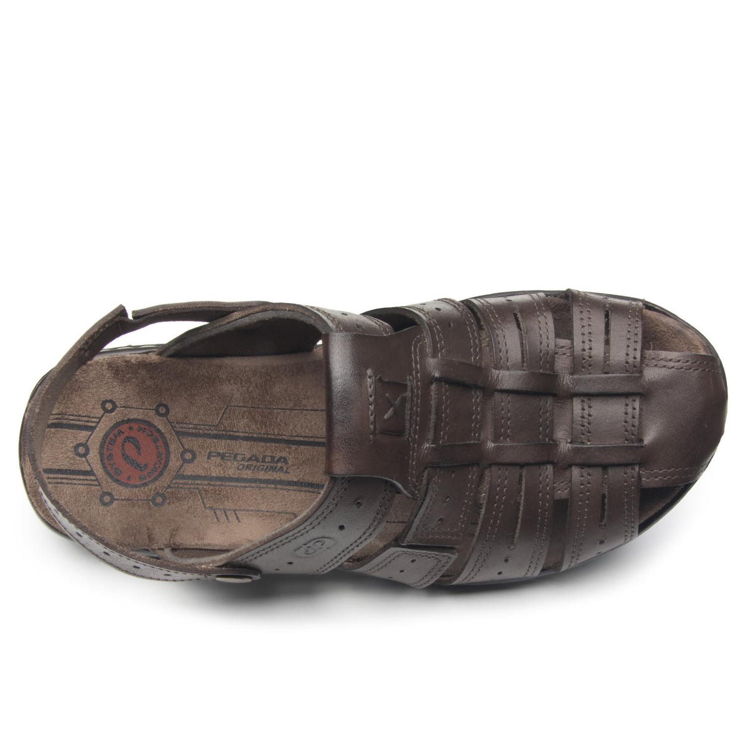 SANDALIA HOMBRE PEGADA CASUAL CRAVO 130687-03 MARRÓN 1122285 - 4