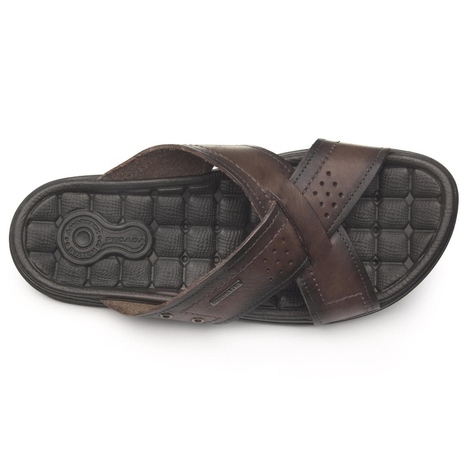 SANDALIA HOMBRE PEGADA CASUAL CRAVO 131222-02 MARRÓN 1122293 - 4