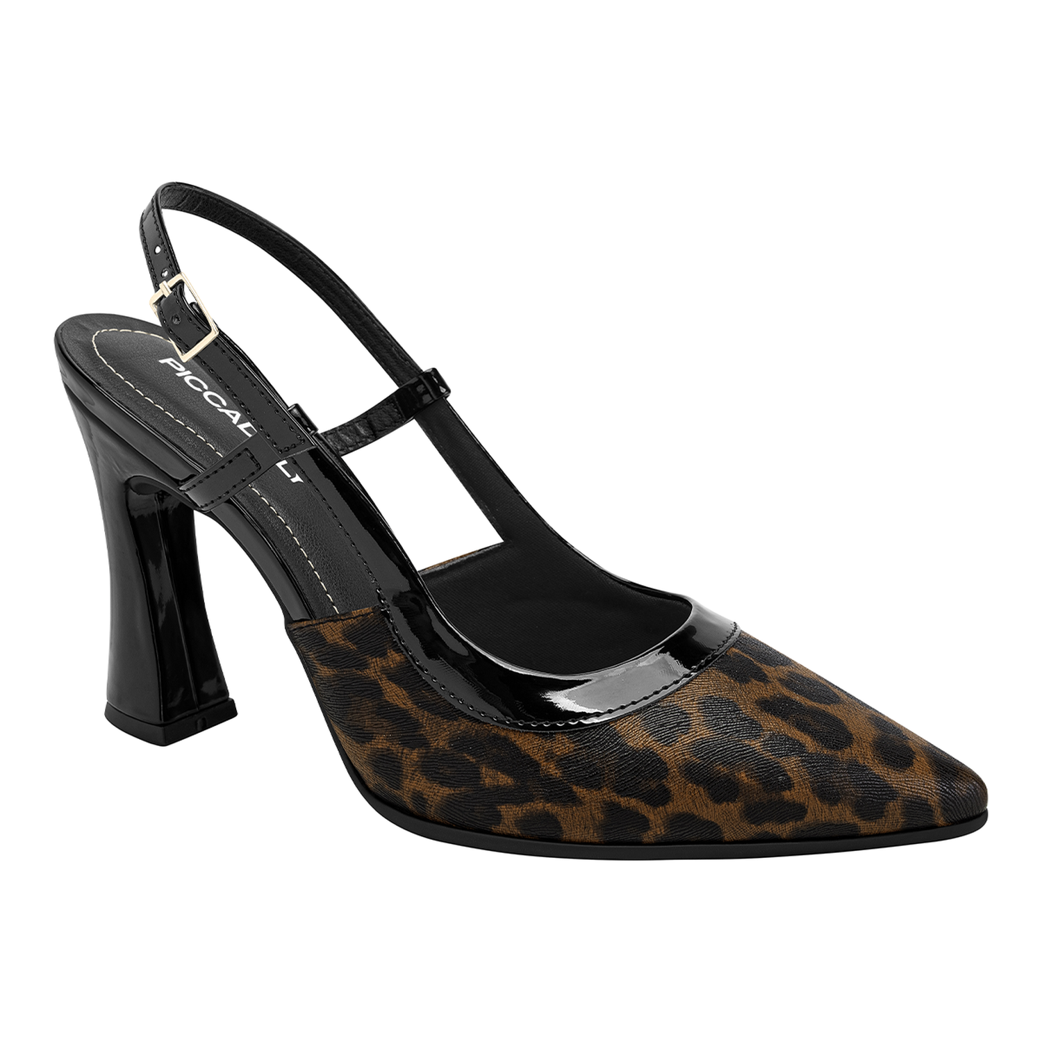 ZAPATO MUJER PICCADILLY VESTIR PRETO/CONHAQUE 74924900000001 - 1