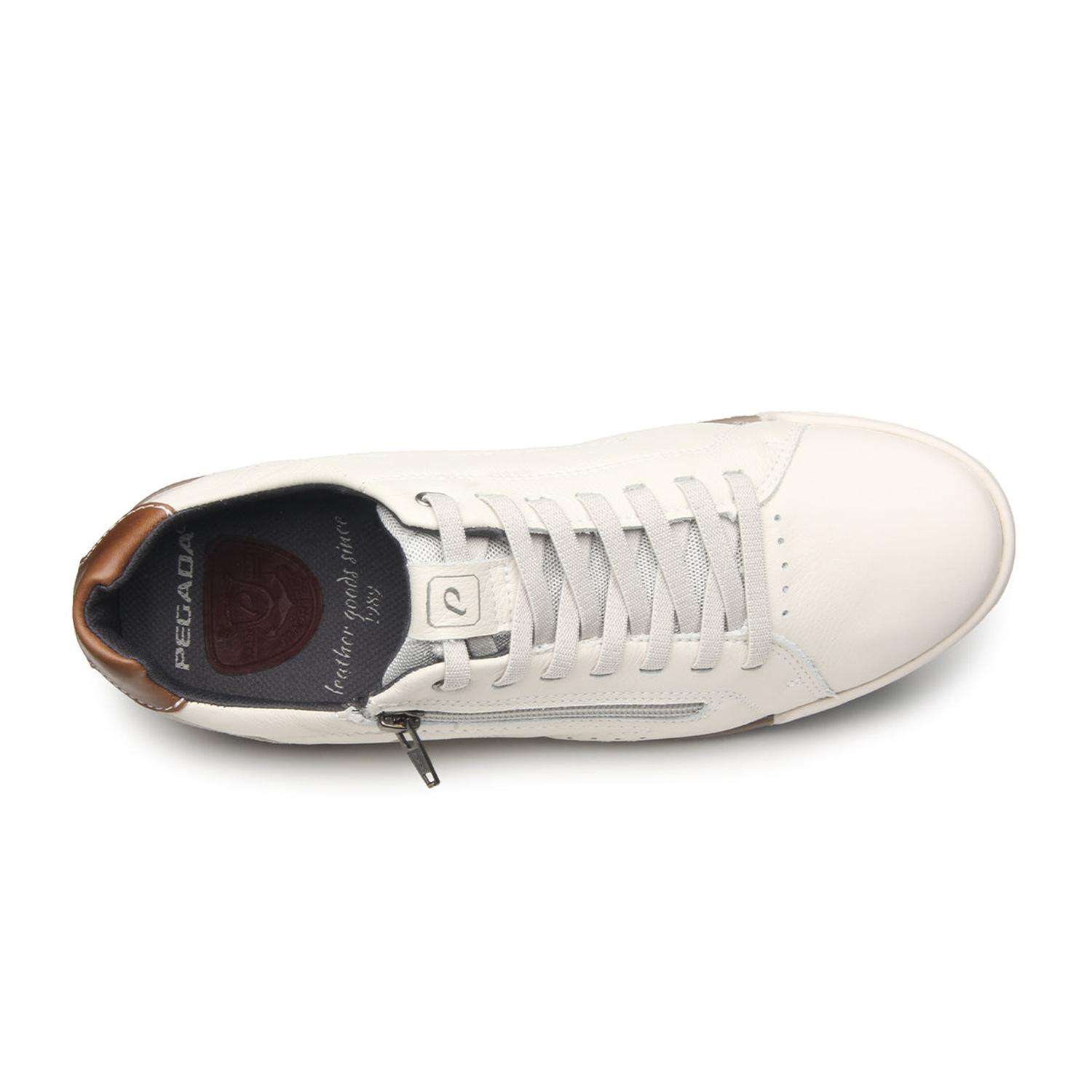 ZAPATILLA HOMBRE PEGADA CUERO MILK/LATTE/CONHAQUE 119507-02 BLANCO 1153410 - 4