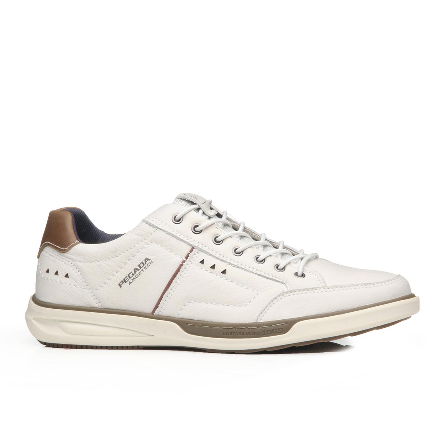 ZAPATILLA HOMBRE PEGADA CUERO MILK 111102-04 BLANCO 1122321 - 2