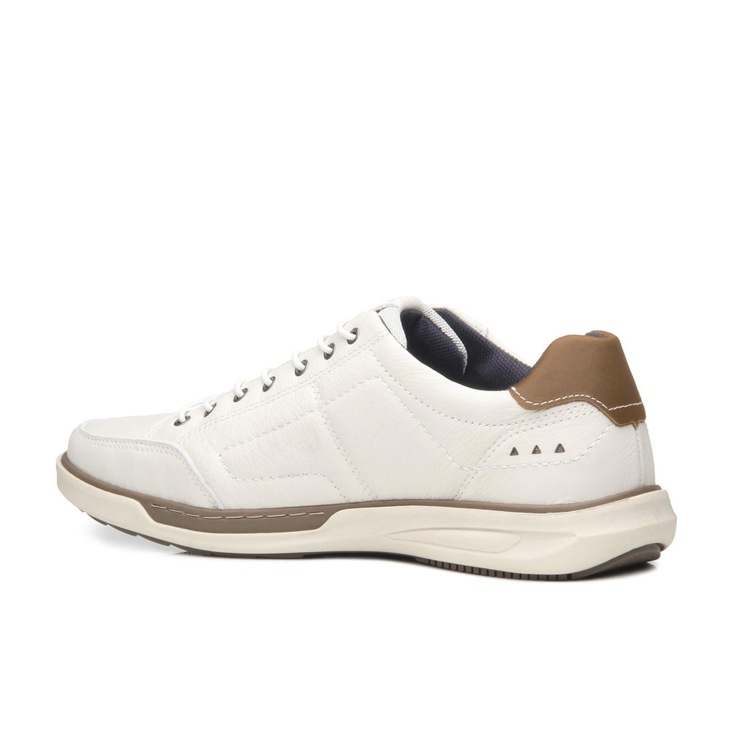 ZAPATILLA HOMBRE PEGADA CUERO MILK 111102-04 BLANCO 1122322 - 3