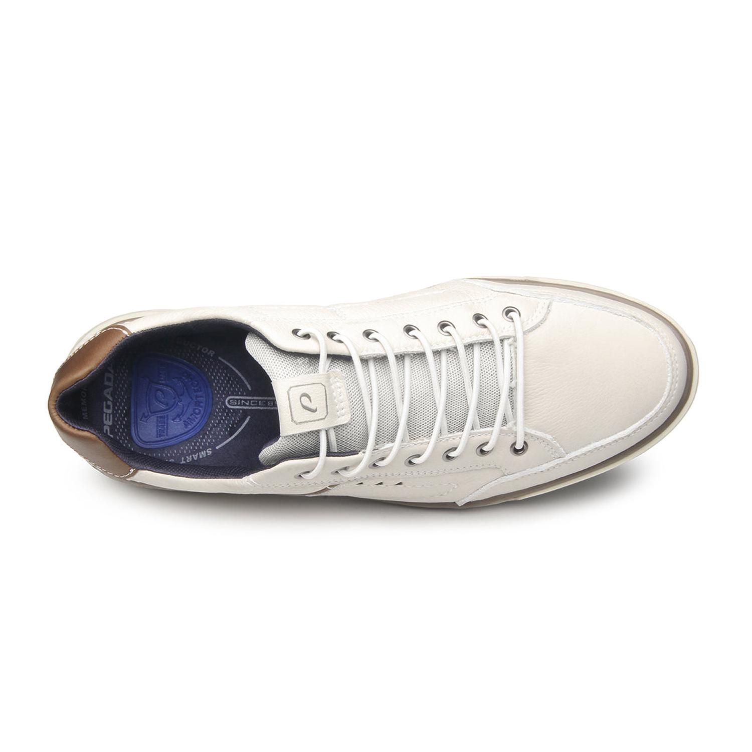 ZAPATILLA HOMBRE PEGADA CUERO MILK 111102-04 BLANCO 1122321 - 4