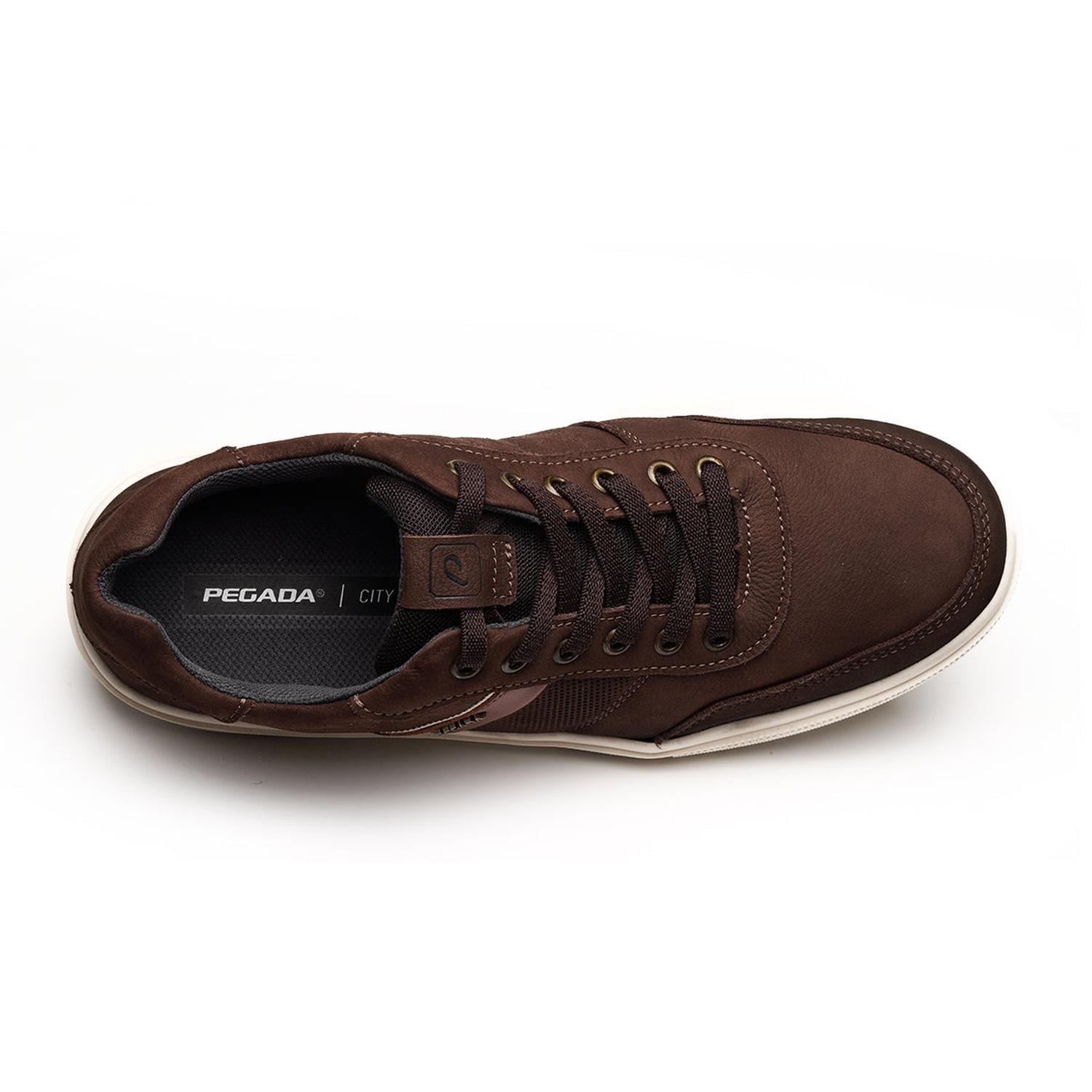 ZAPATILLA HOMBRE PEGADA CUERO CHOCOLATE 111502-08 MARRÓN 1153461 - 3