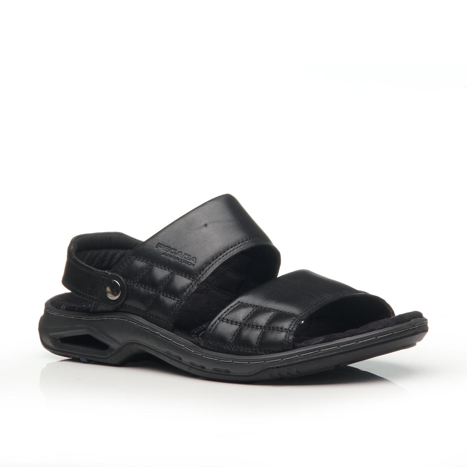 SANDALIA HOMBRE PEGADA CASUAL PRETO 133221-03 - 1