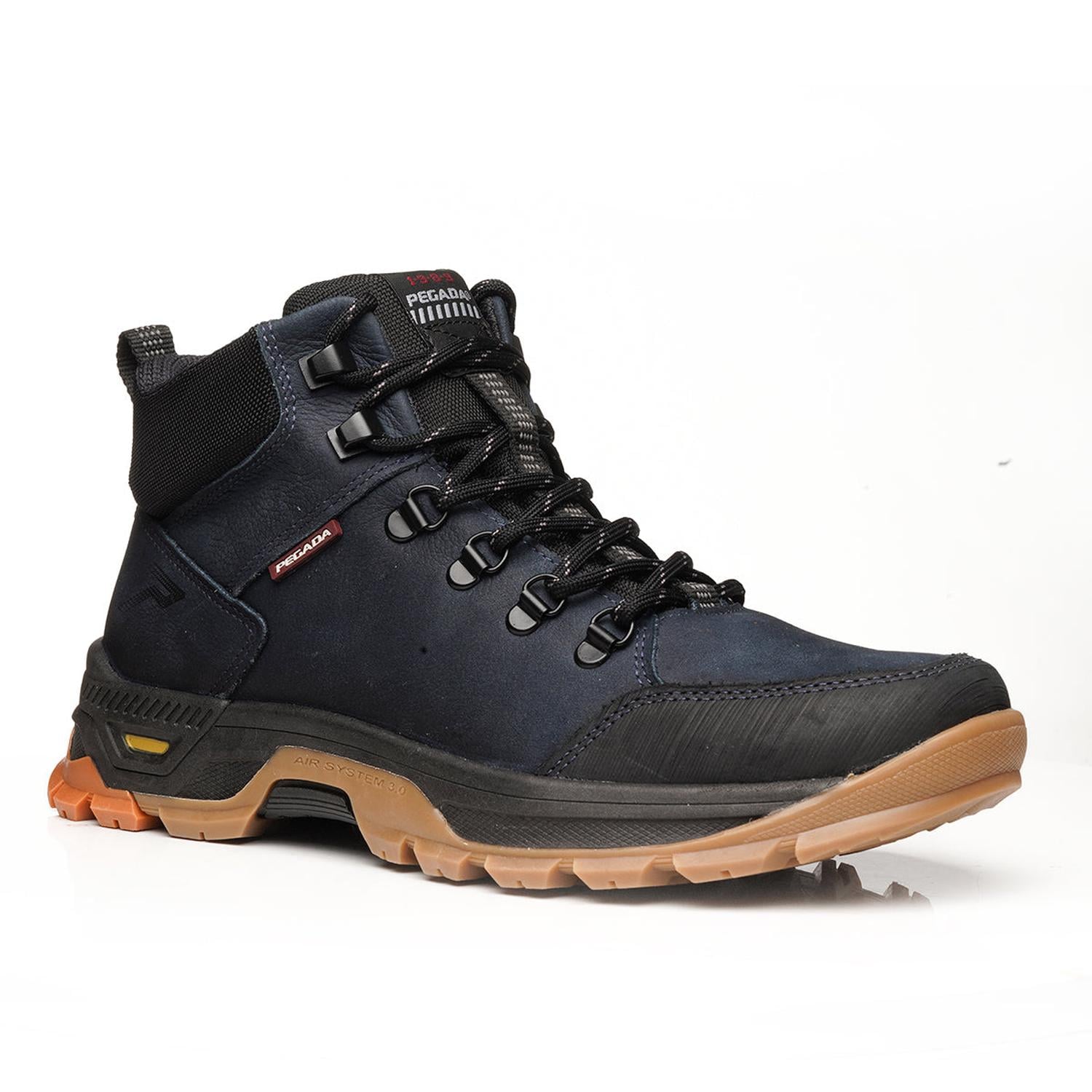 BOTIN HOMBRE PEGADA CUERO ASTRAL/PRETO 150506-04 - 1