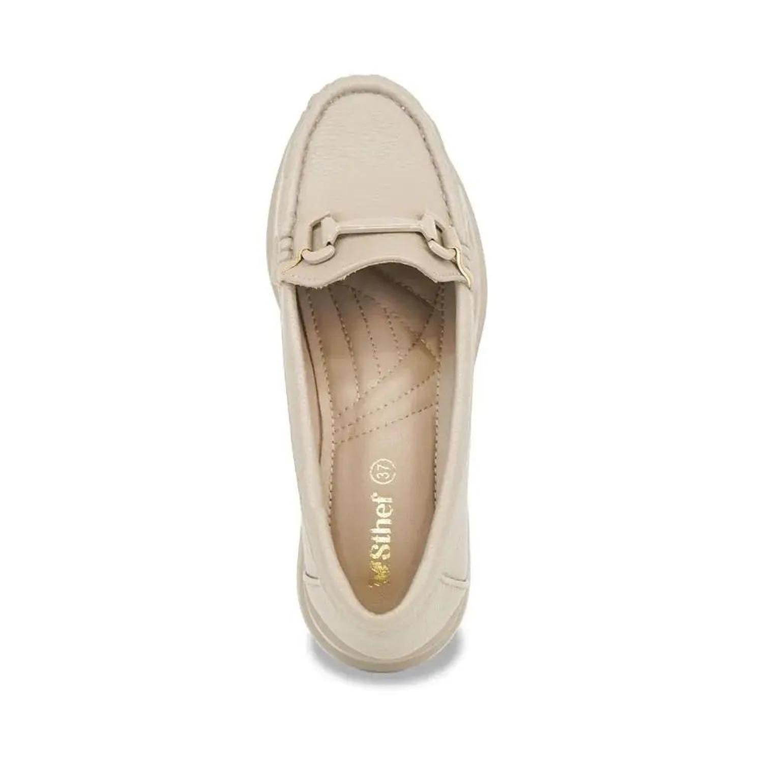 MOCASIN MUJER STHEF TAUPE 8121 BEIGE 1128888 - 4