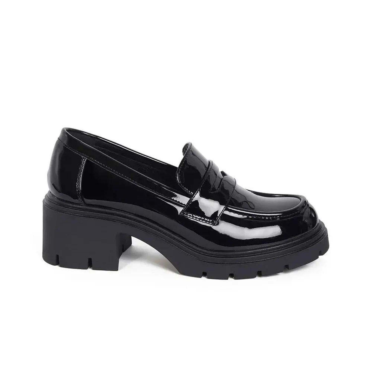 MOCASIN MUJER STHEF NEGRO CHAROL 8120 NEGRO 1128874 - 1
