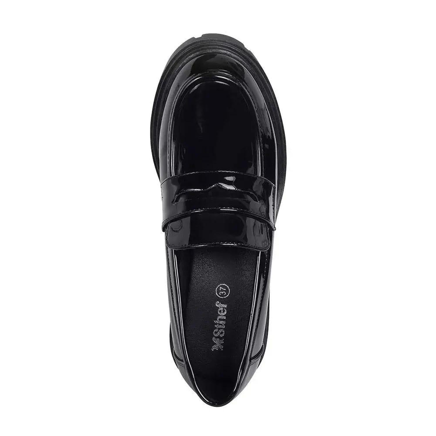 MOCASIN MUJER STHEF NEGRO CHAROL 8120 NEGRO 1128877 - 4