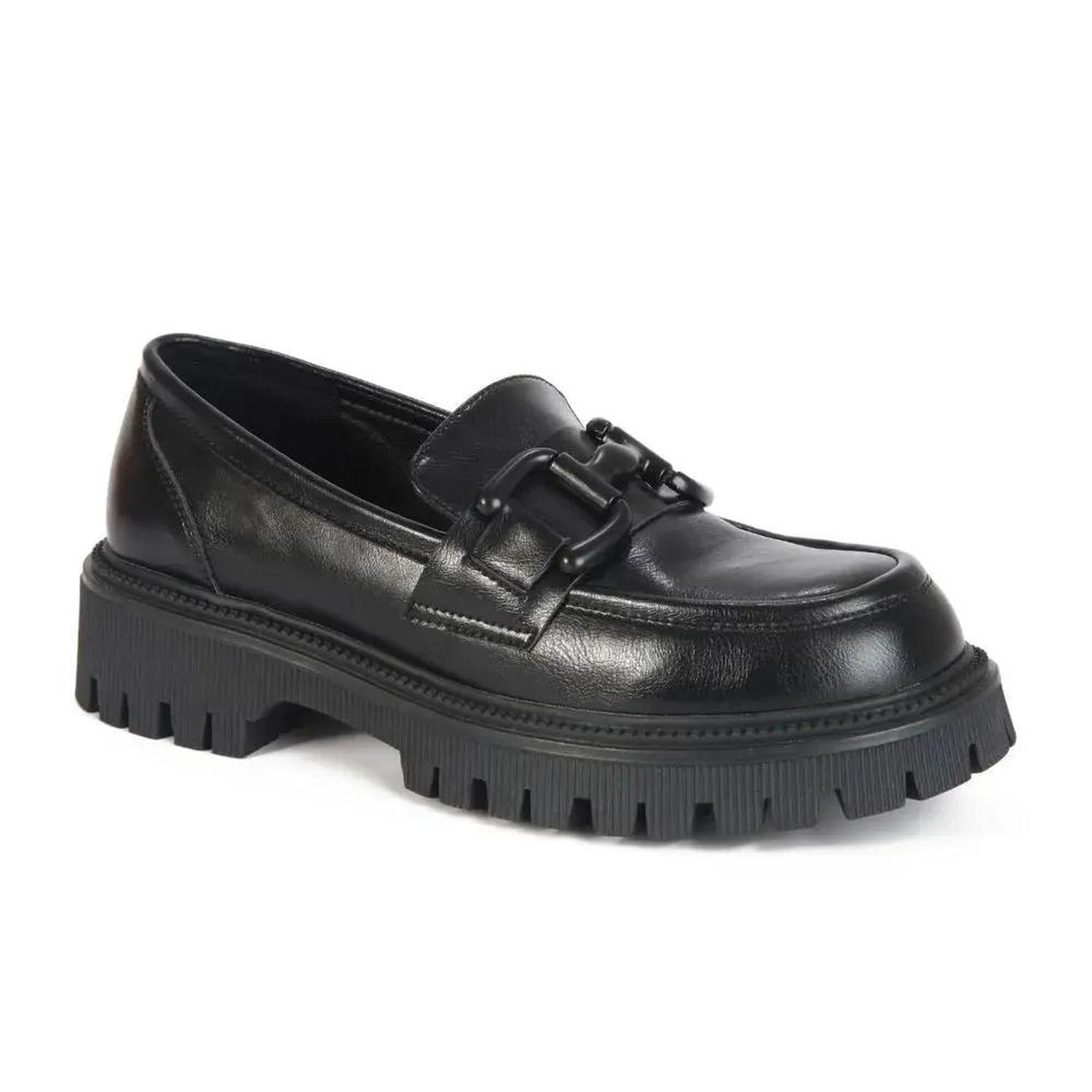 MOCASIN MUJER STHEF NEGRO 7629 - 1
