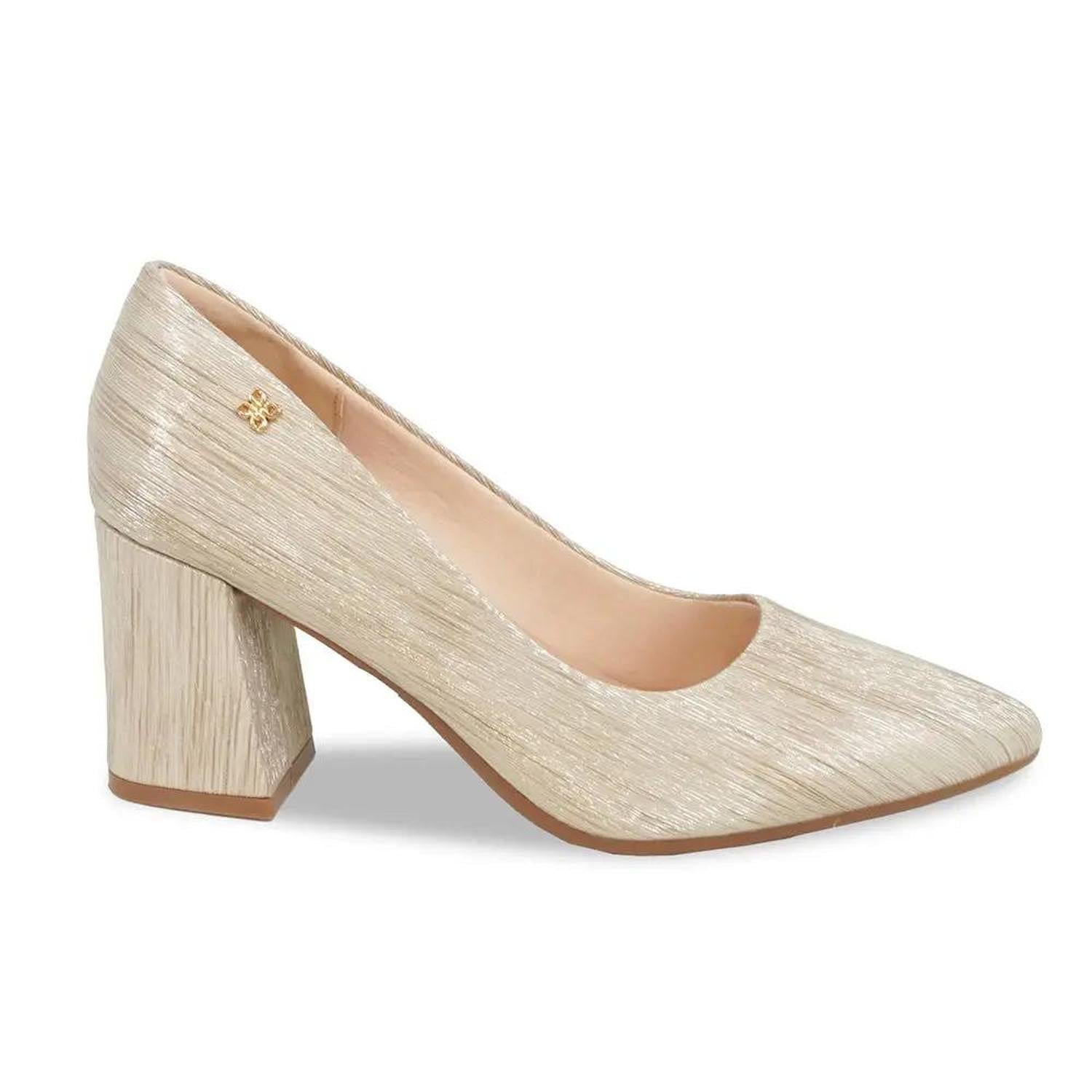 ZAPATO MUJER STHEF VESTIR DORADO 8122 - 1