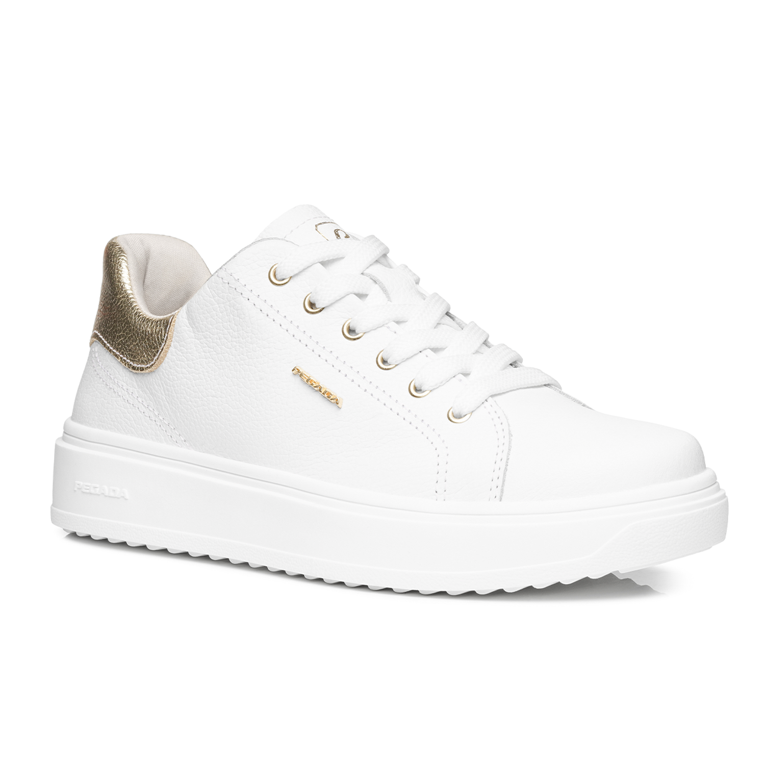 ZAPATILLA MUJER PEGADA CASUAL BRANCO/OURO 211303-05 BLANCO 1135314 - 2