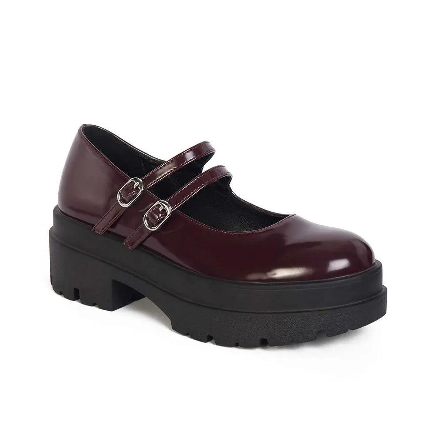 MOCASIN MUJER STHEF BURGUNDY 8106 - 1