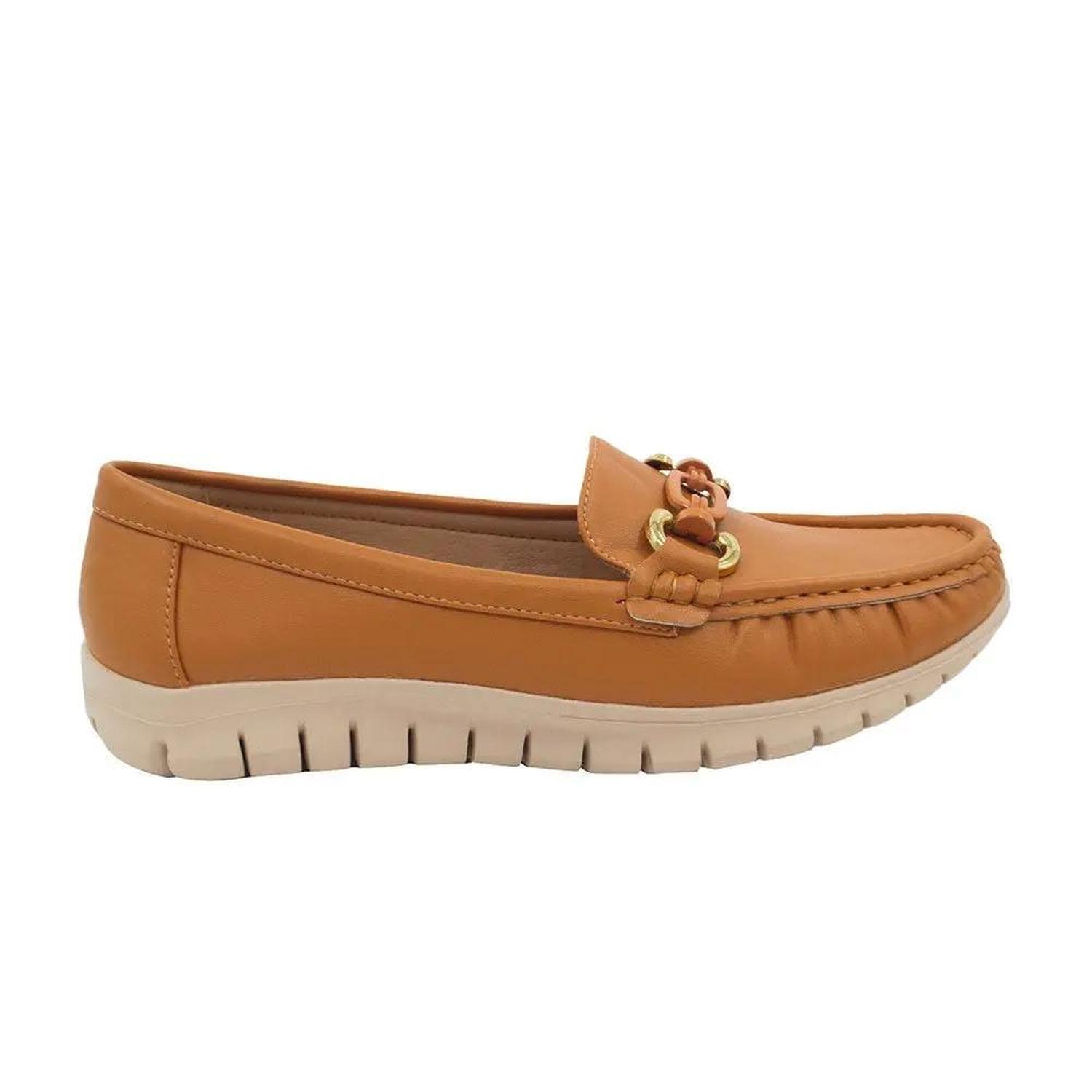 MOCASIN MUJER STHEF CAMEL 8118 - 1