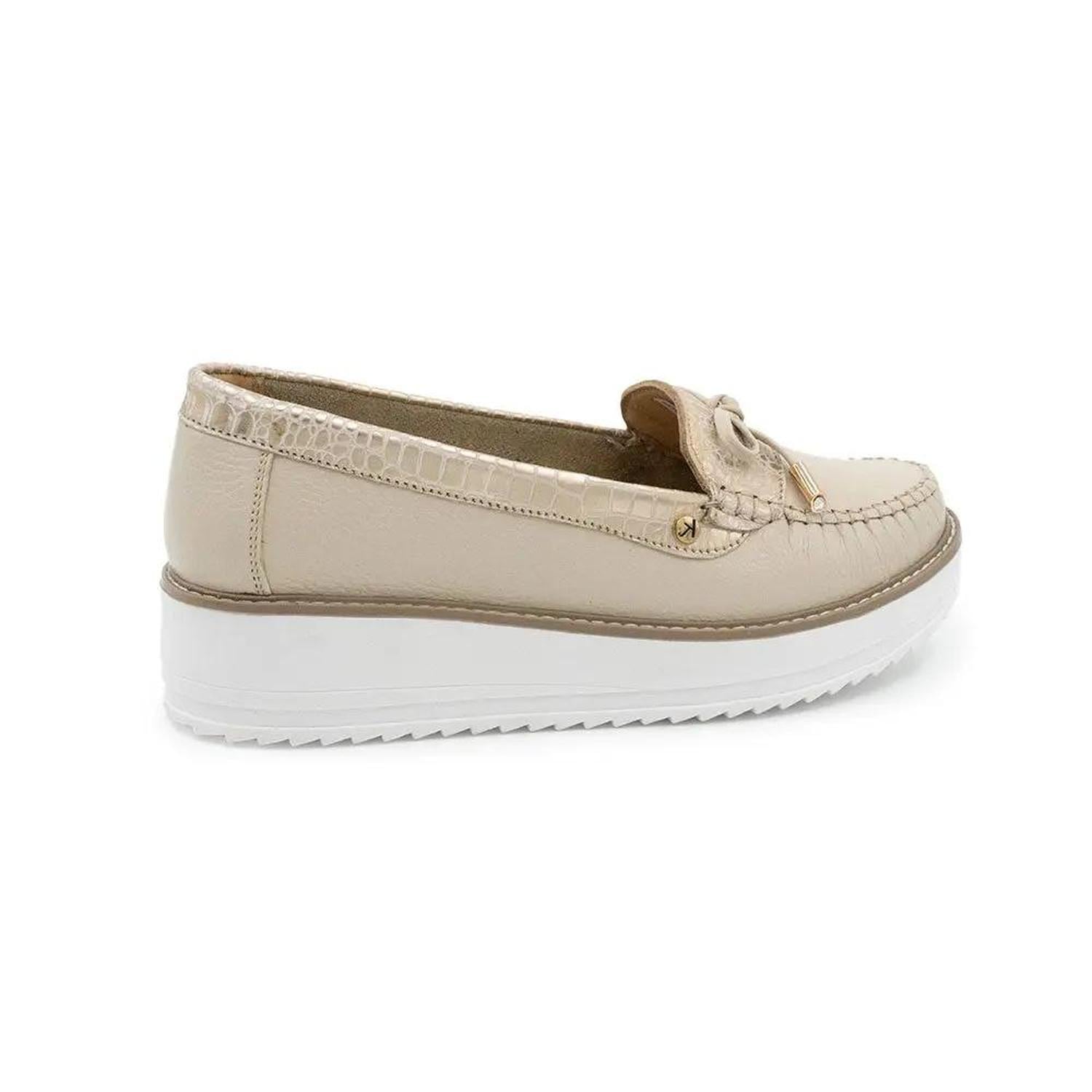 ZAPATO MUJER MIKAELA CASUAL VAINILLA/DORADO MS761 BEIGE 1135432 - 3