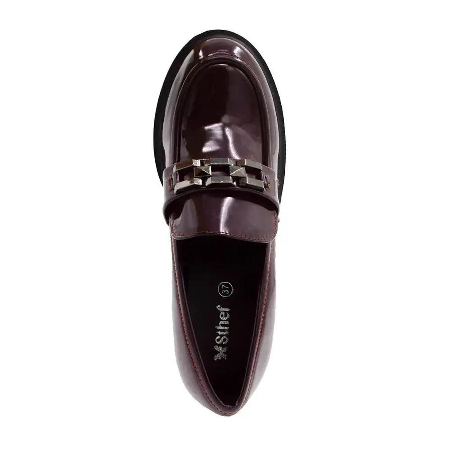 MOCASIN MUJER STHEF BURGUNDY 8105 ROJO 1128660 - 3