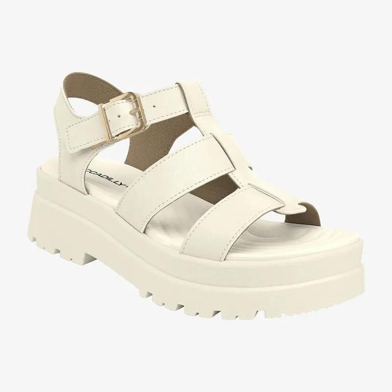 SANDALIAS CASUAL 219007 OFF WHITE - 1