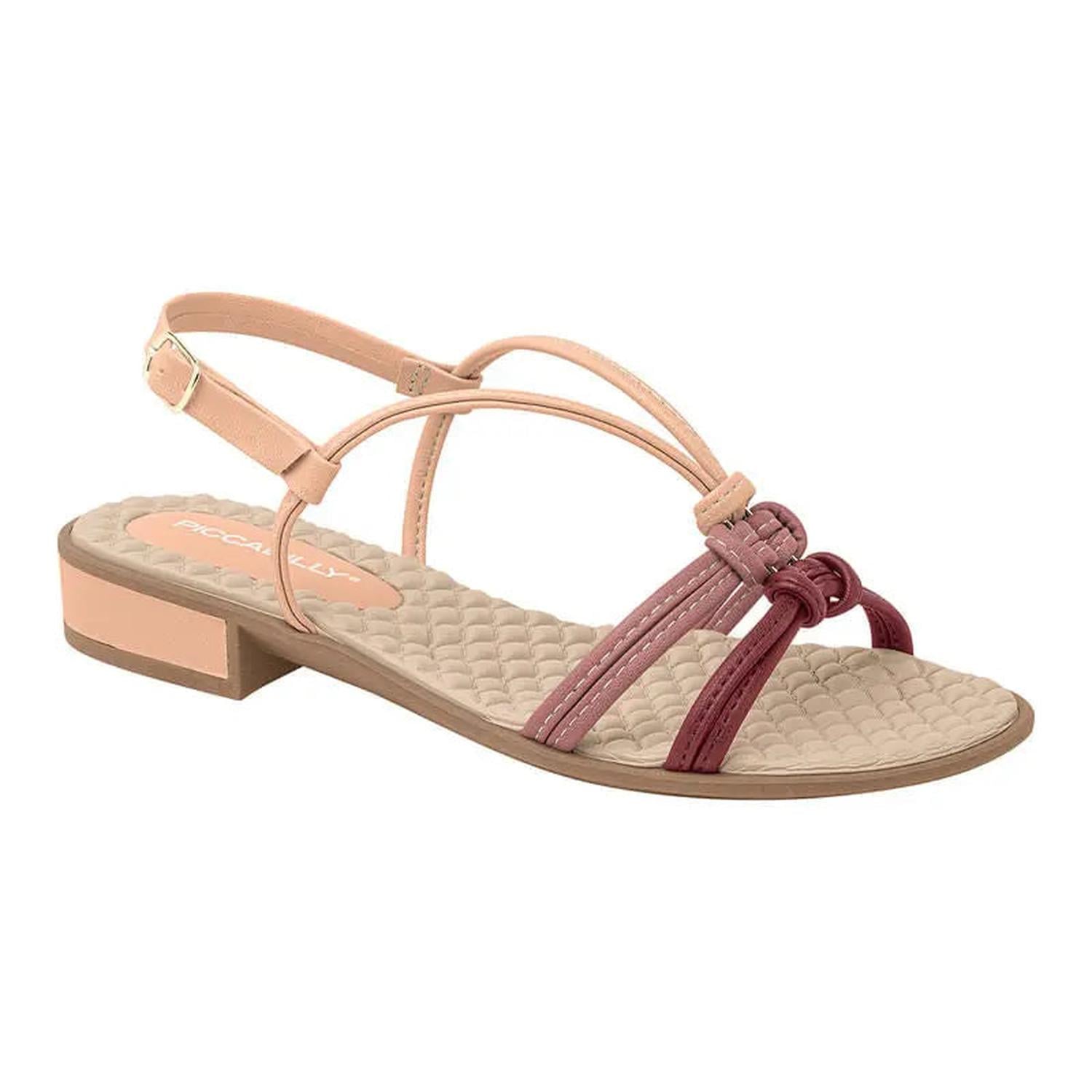 SANDALIA FLATS 590018 PESSEGO BLUSH RUBY - 1