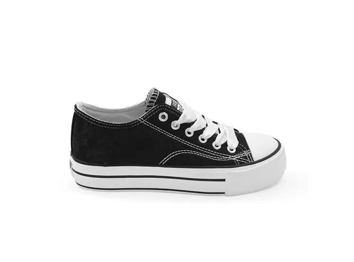 ZAPATILLA MUJER STHEF CASUAL NEGRO 8078 - 1