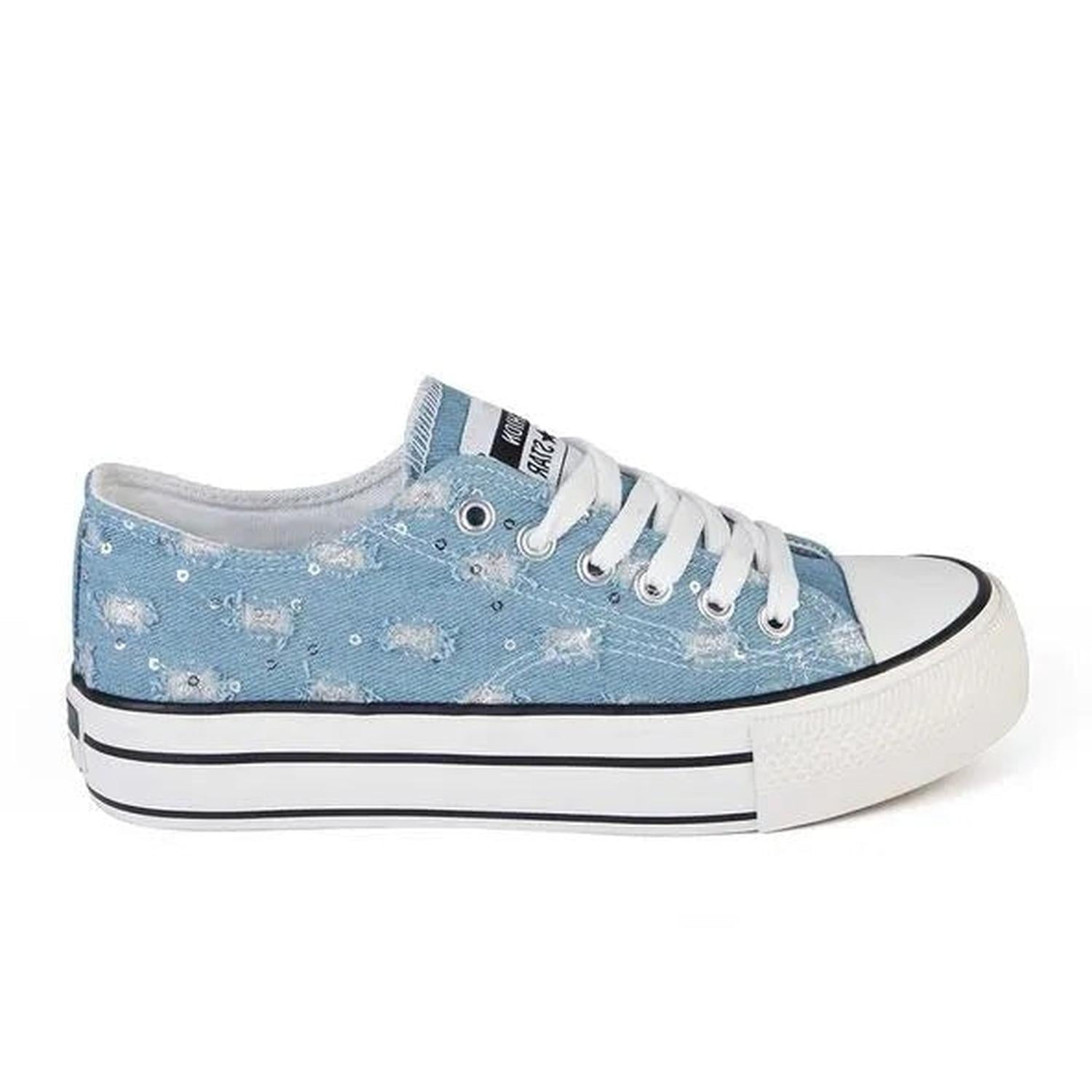 ZAPATILLA MUJER STHEF CASUAL JEANS CELESTE 8082 - 1