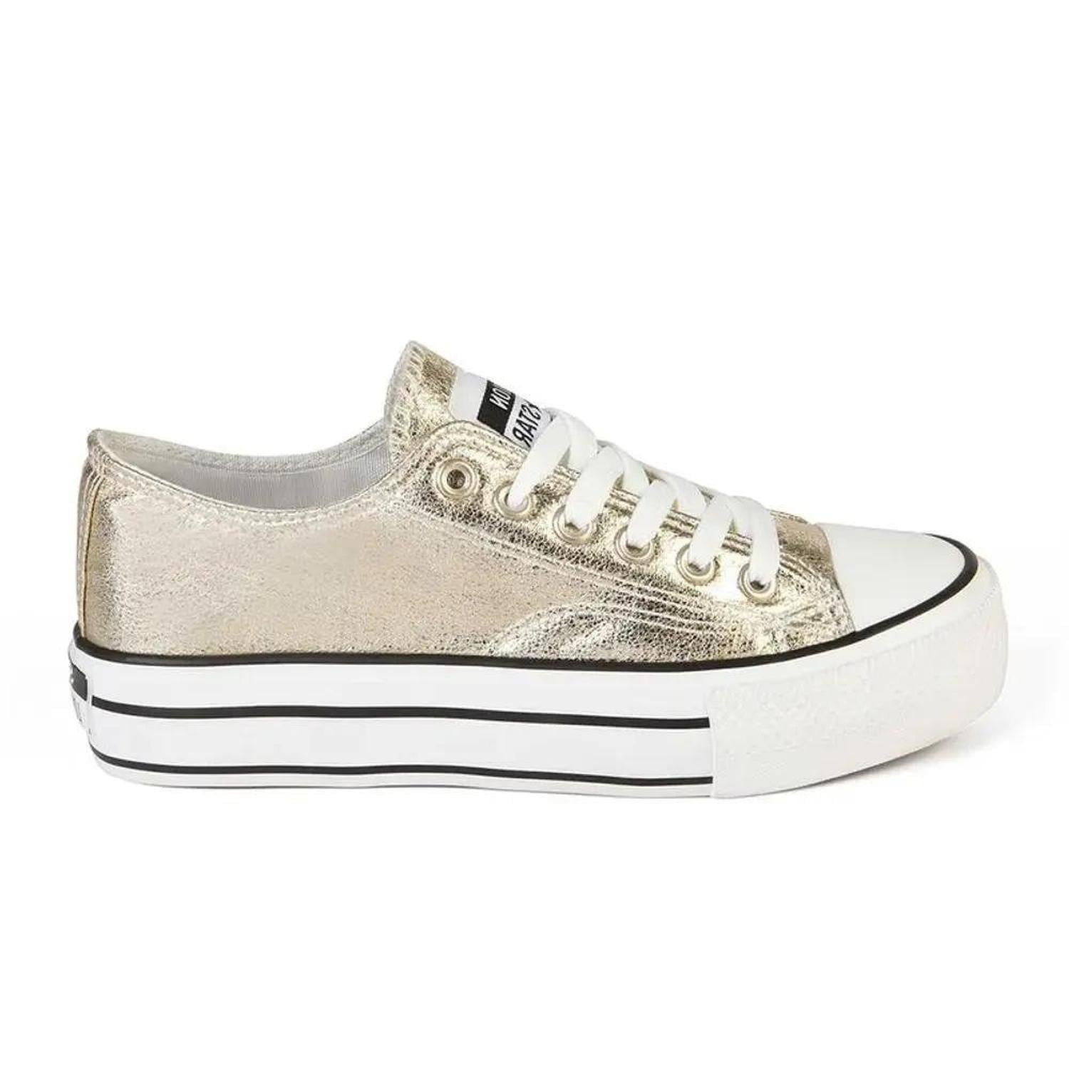 ZAPATILLA MUJER STHEF CASUAL DORADO 8081 - 1