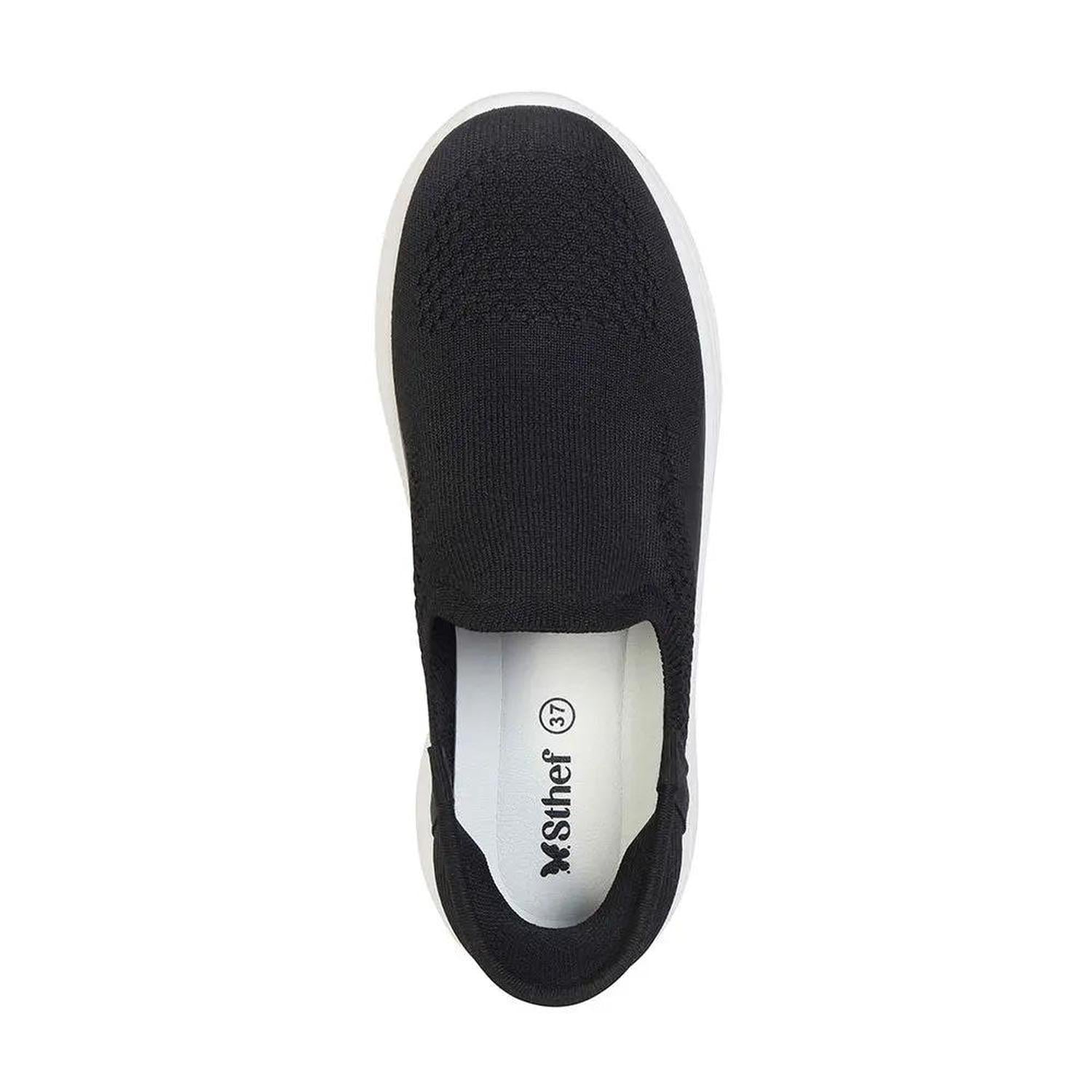 ZAPATILLA MUJER STHEF CASUAL NEGRO CON BLANCO 8128 NEGRO 1128972 - 4