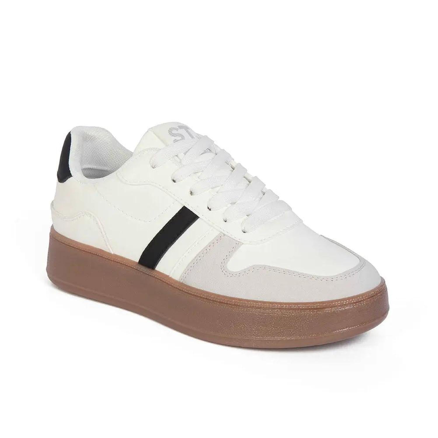 ZAPATILLA MUJER STHEF CASUAL BLANCO/NEGRO 8127 BLANCO 1129041 - 2