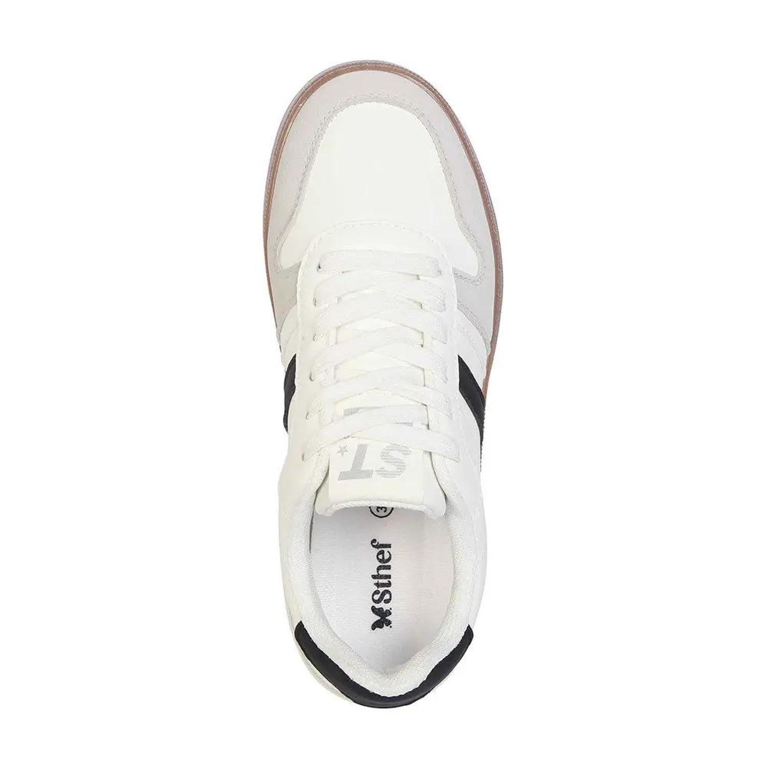 ZAPATILLA MUJER STHEF CASUAL BLANCO/NEGRO 8127 BLANCO 1129041 - 4
