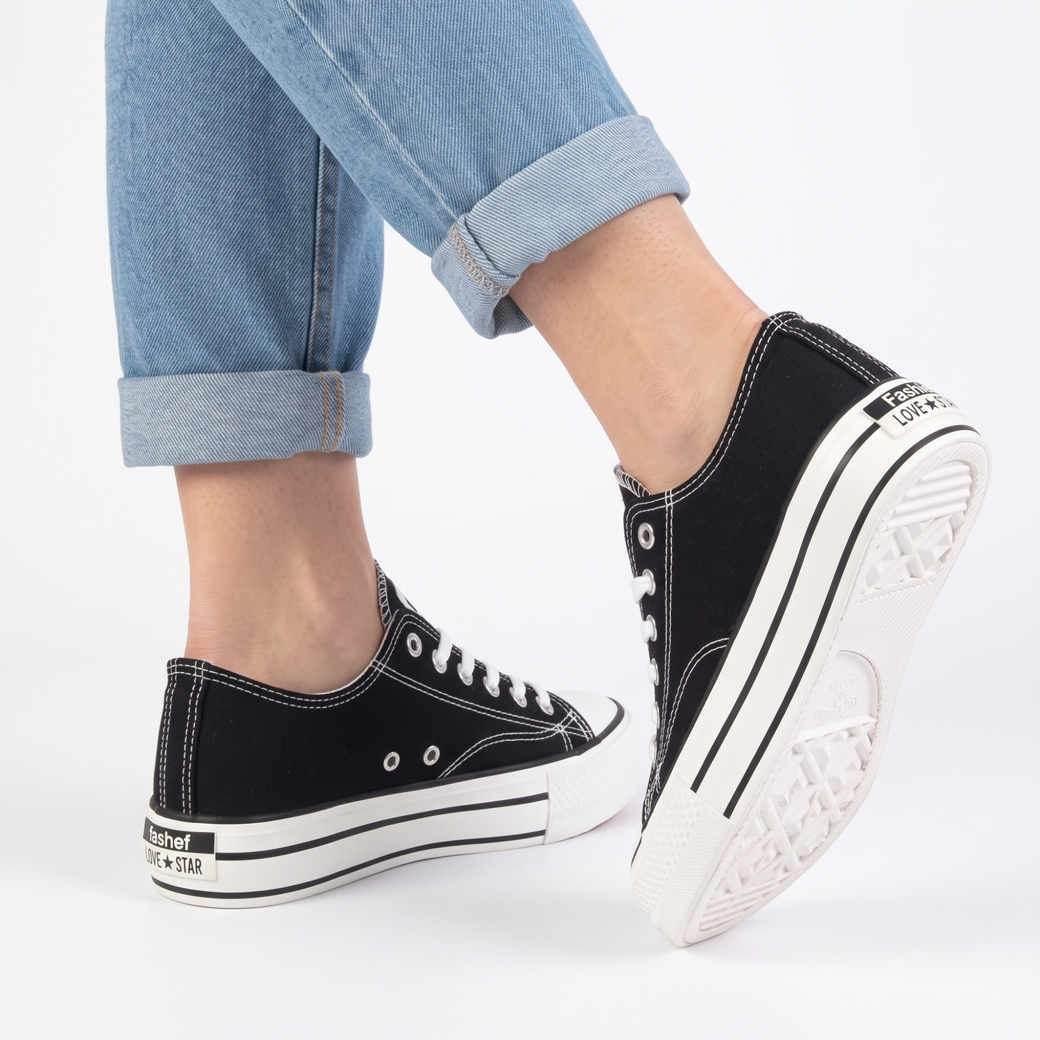 ZAPATILLA MUJER STHEF CASUAL NEGRO 8079 NEGRO 1123452 - 6