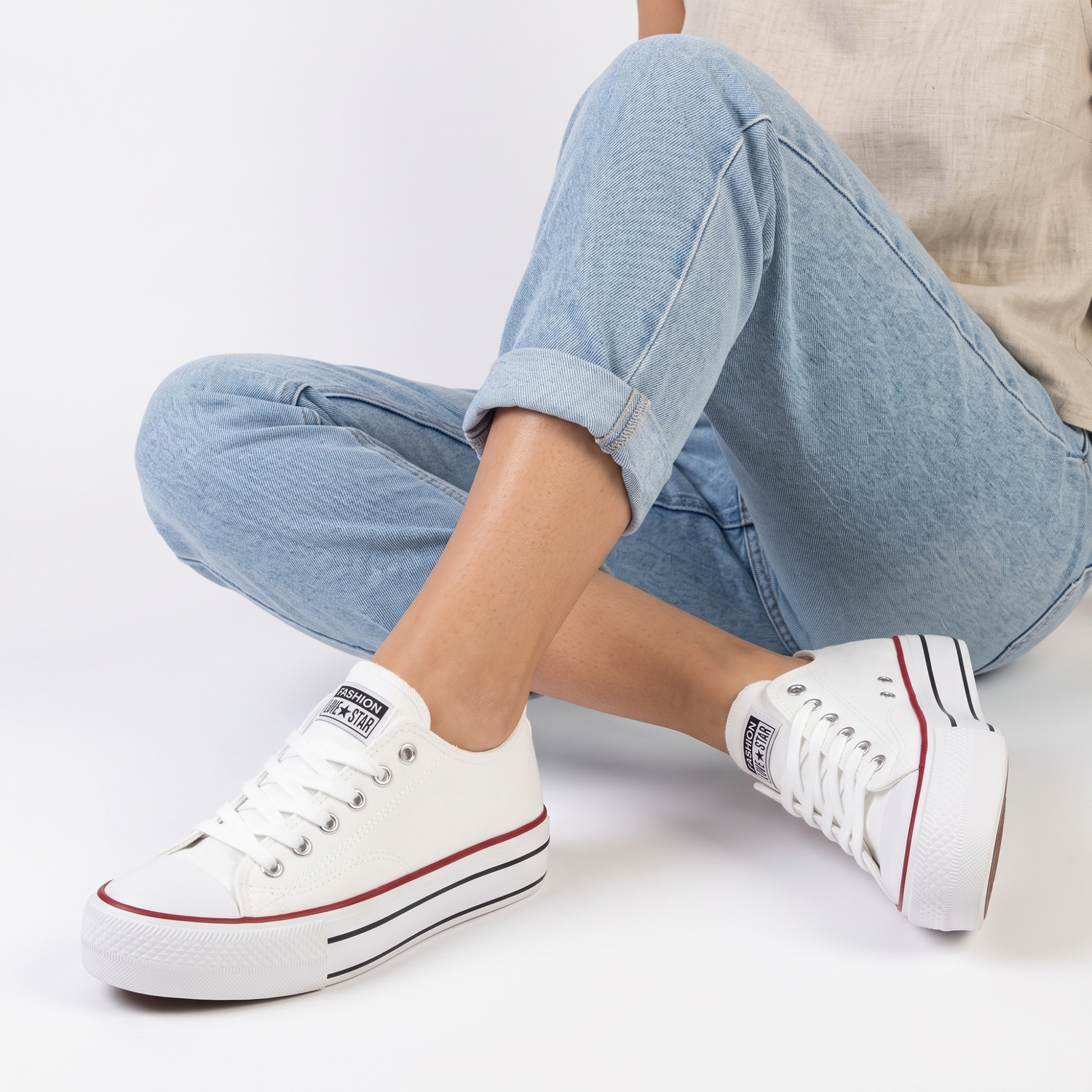 ZAPATILLA MUJER STHEF CASUAL BLANCO 8079 BLANCO 1123456 - 5