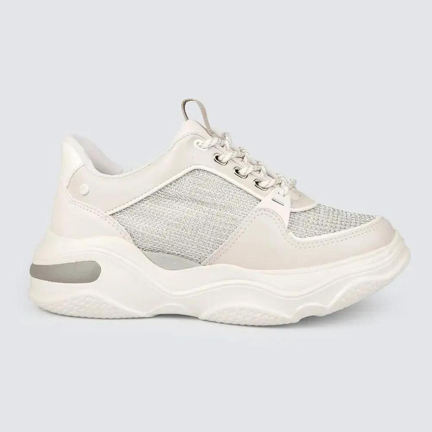 ZAPATILLAS MUJER T4181 WHITE/PRATA 37 BLANCO 1073903 - 1