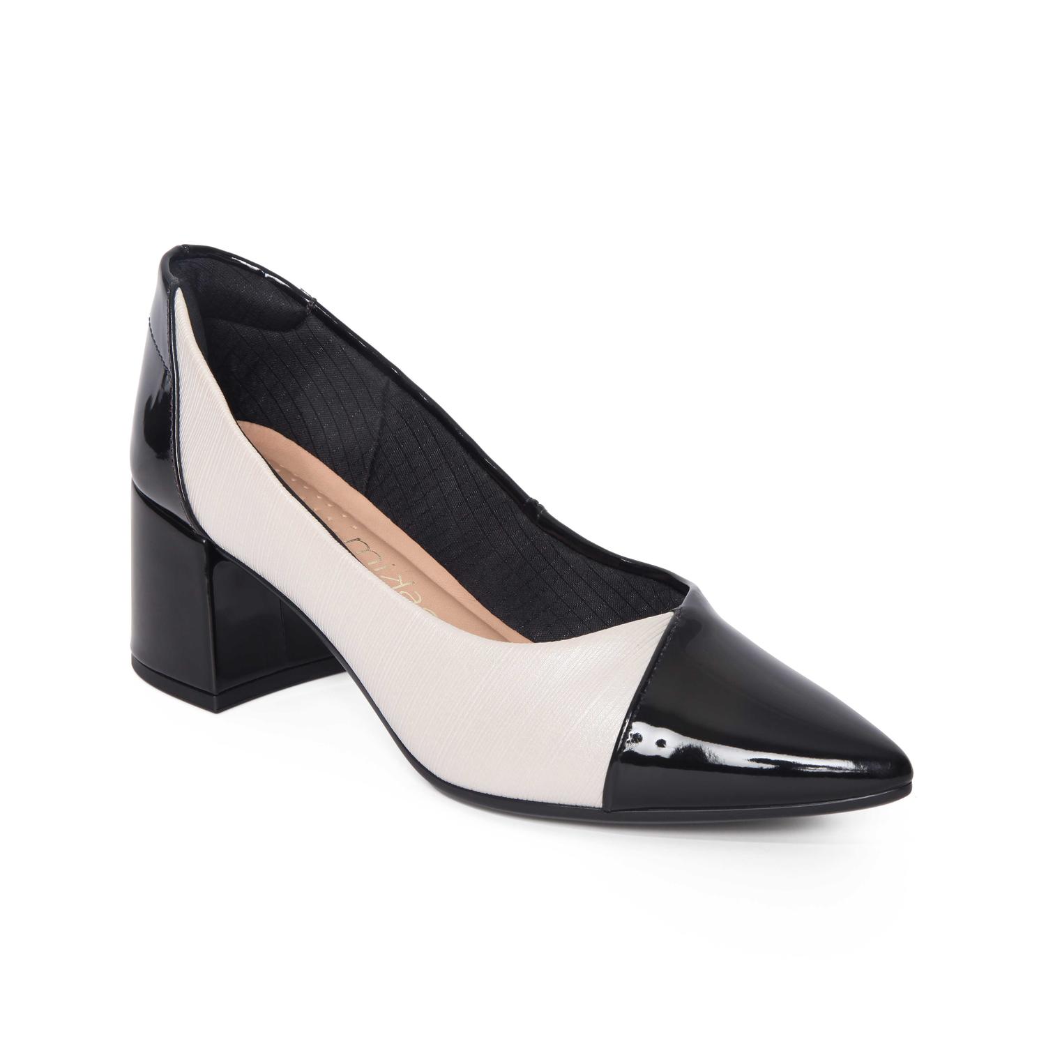 ZAPATO MUJER MIKAELA VESTIR PRETO OFF WHITE 1534-038-242 87637 NEGRO 1128322 - 1