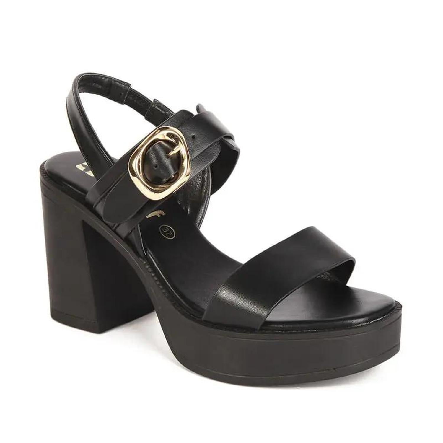 SANDALIA MUJER STHEF CASUAL NEGRO 7858 - 1