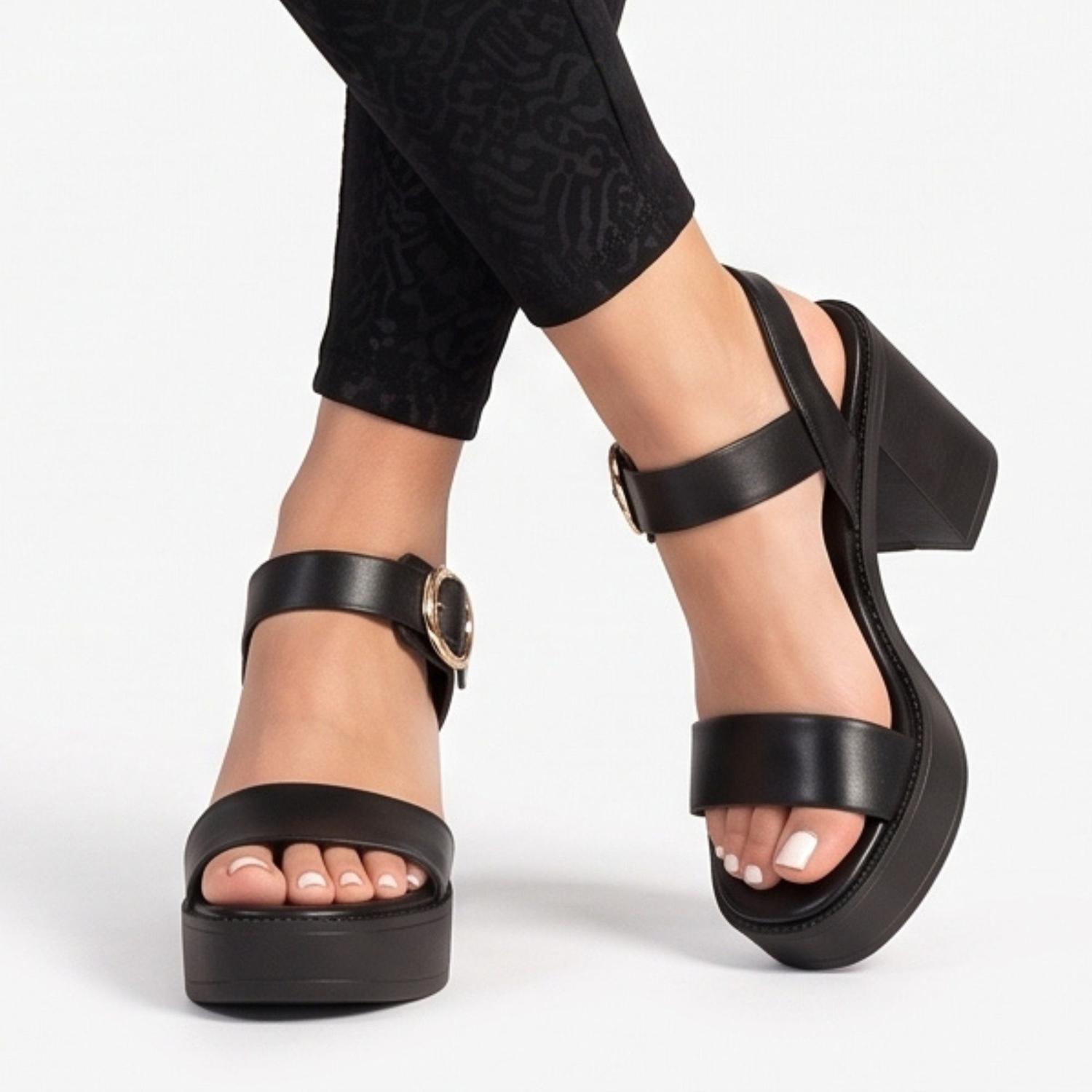 SANDALIA MUJER STHEF CASUAL NEGRO 7858 NEGRO 1107185 - 2