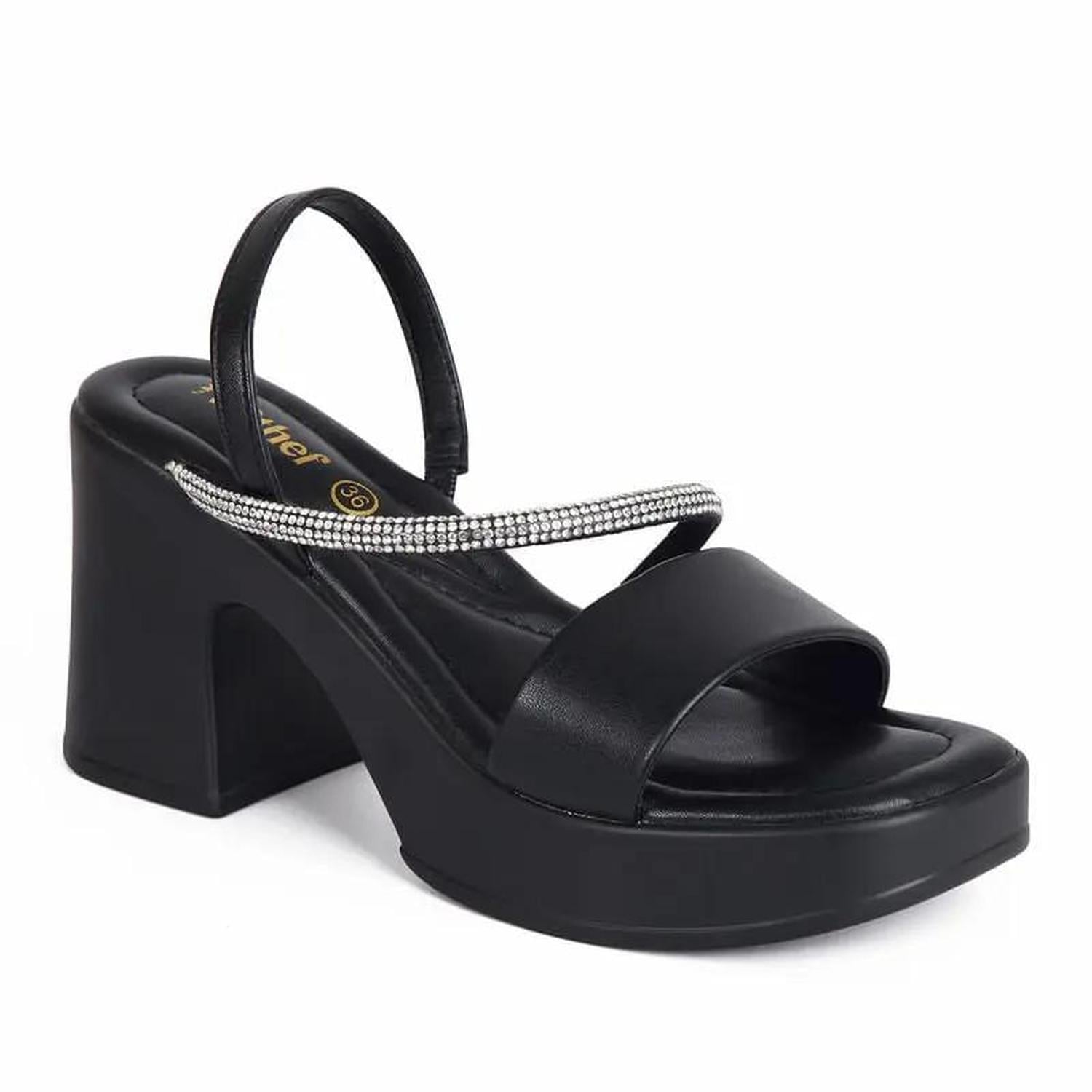SANDALIA MUJER STHEF CASUAL NEGRO 7829 - 1