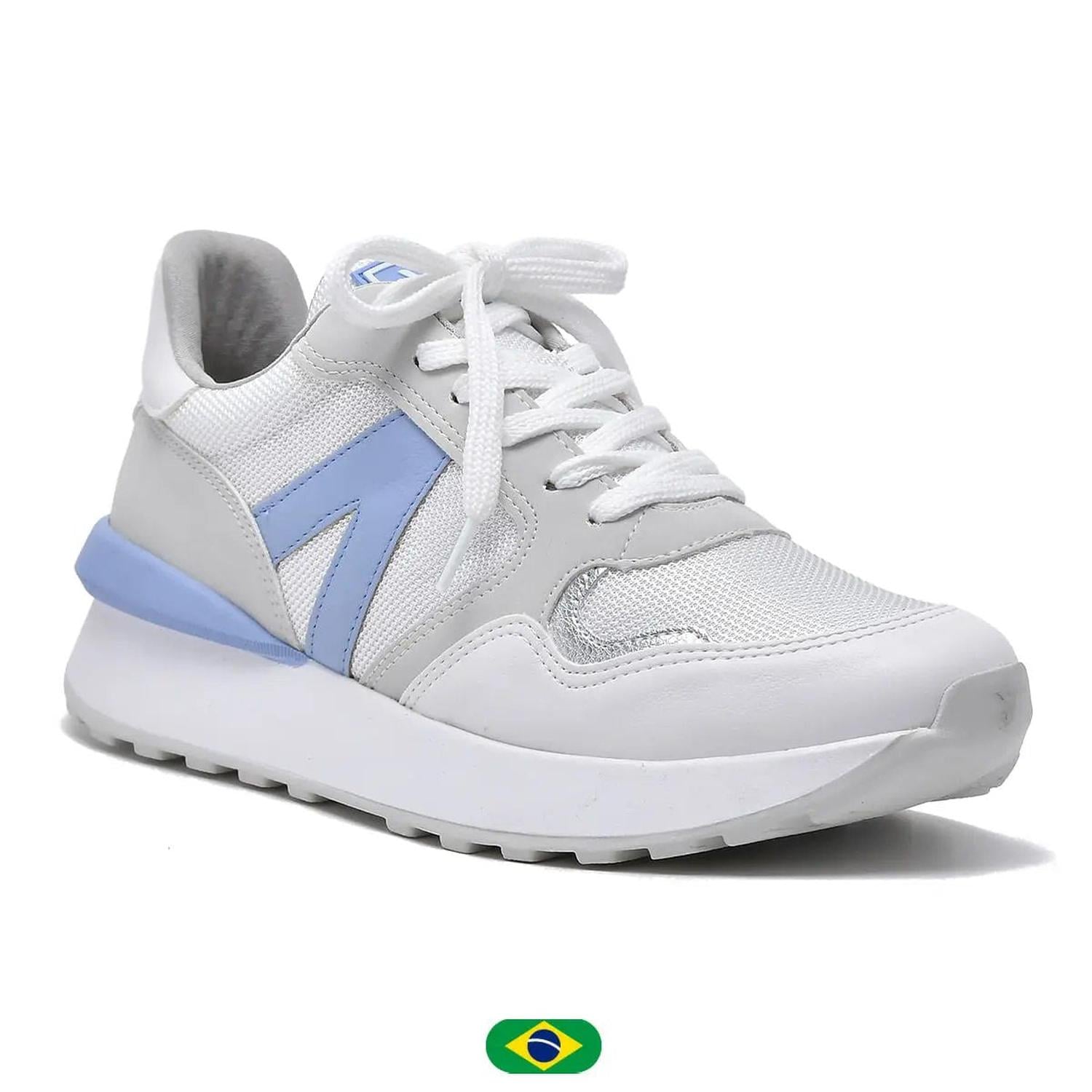 ZAPATILLAS PARA MUJER 22-17603-04 BRANCO/NEVE/PRATA/LAGOA - 1