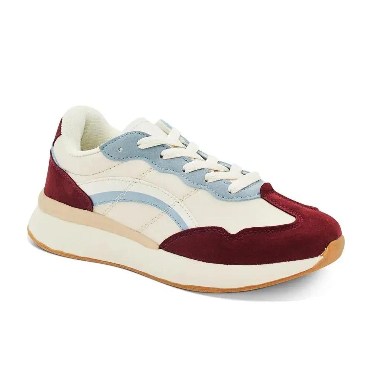 ZAPATILLA MUJER STHEF TRENDY BURGUNDY 7687 - 1