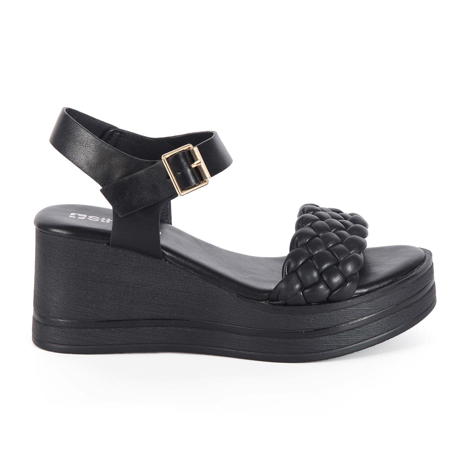 SANDALIA MUJER STHEF CASUAL NEGRO 7536 SNTC - 2