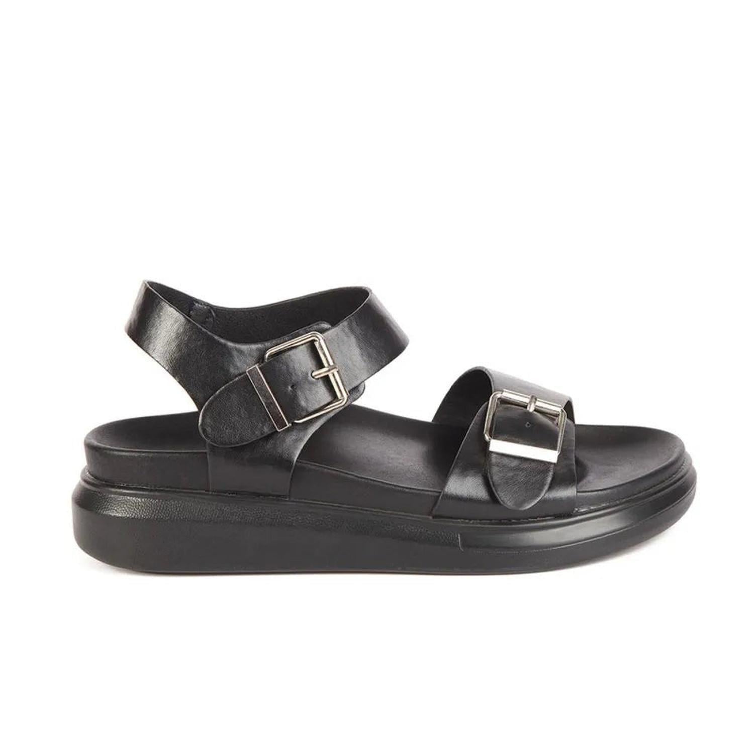 SANDALIA MUJER STHEF CASUAL NEGRO 7742 - 1