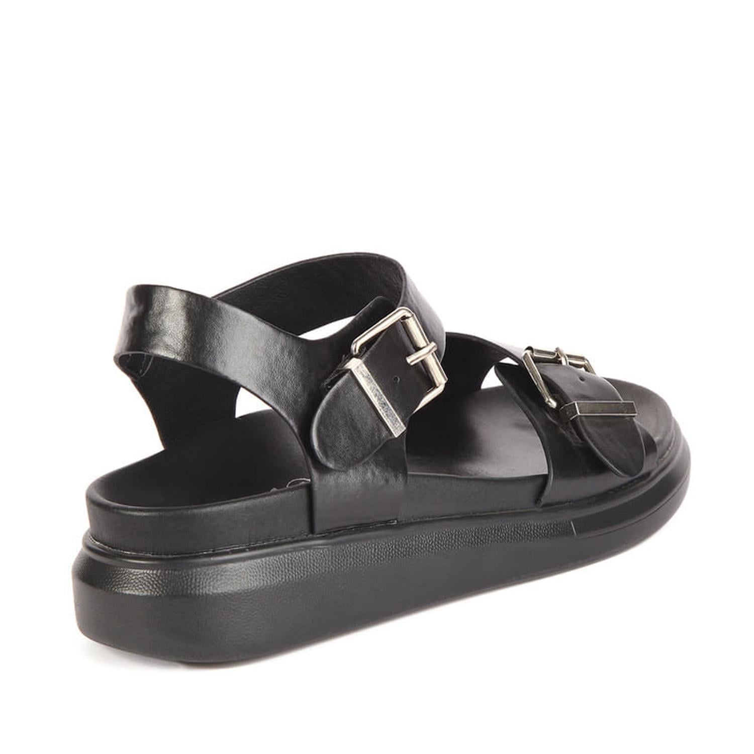 SANDALIA MUJER STHEF CASUAL NEGRO 7742 - 3