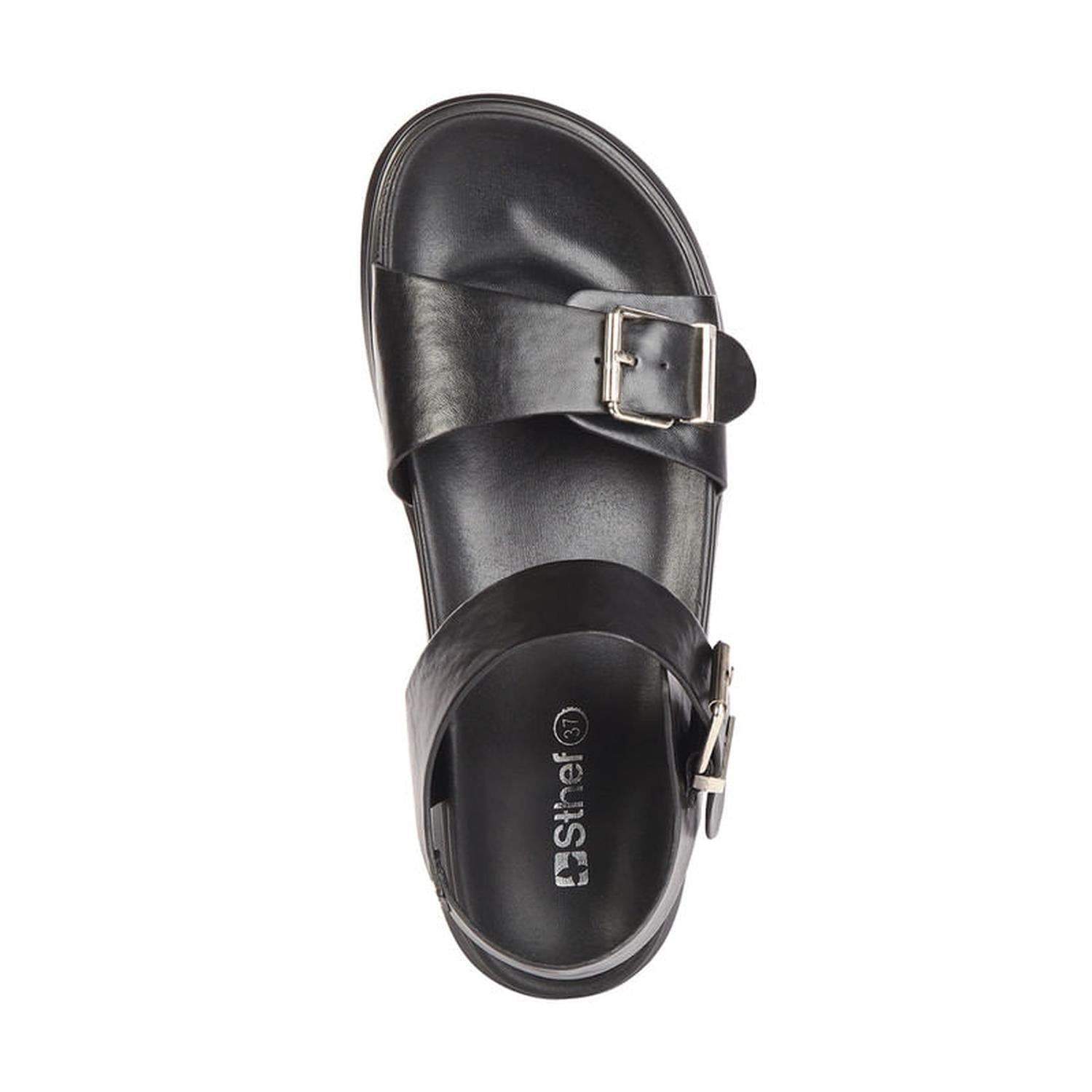 SANDALIA MUJER STHEF CASUAL NEGRO 7742 - 4