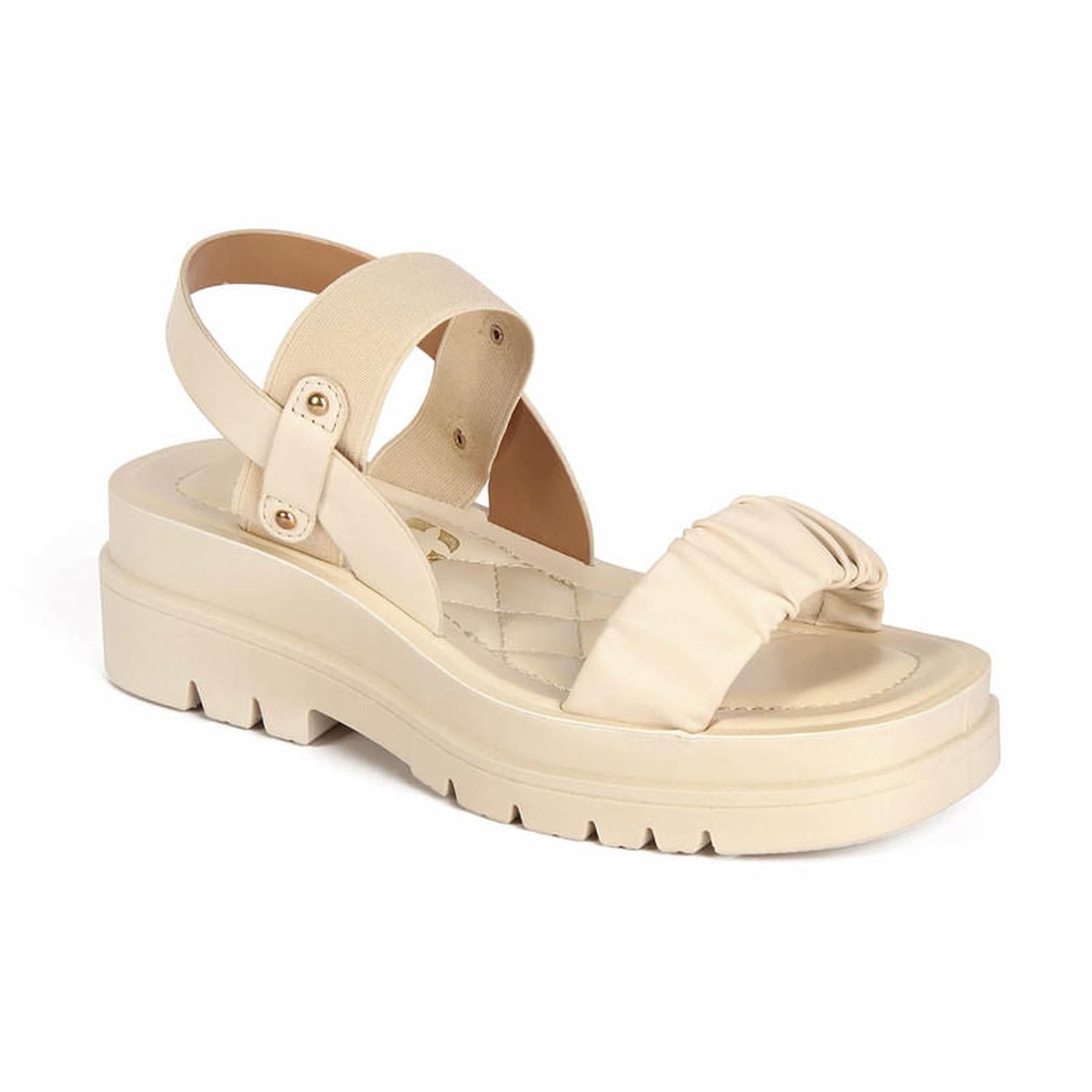 SANDALIA MUJER STHEF CASUAL CREMA 7828 - 1