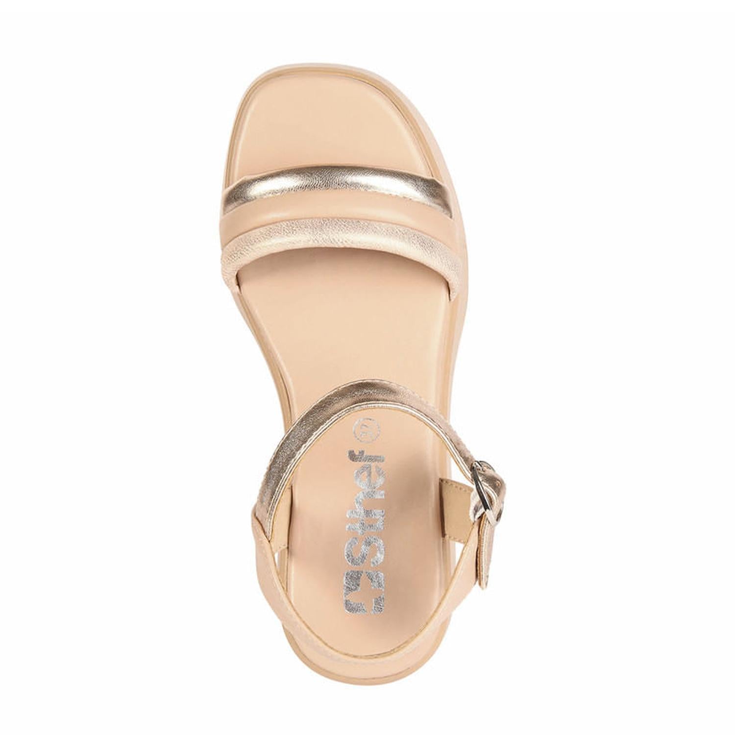 SANDALIA MUJER STHEF CASUAL BEIGE 7827 - 4
